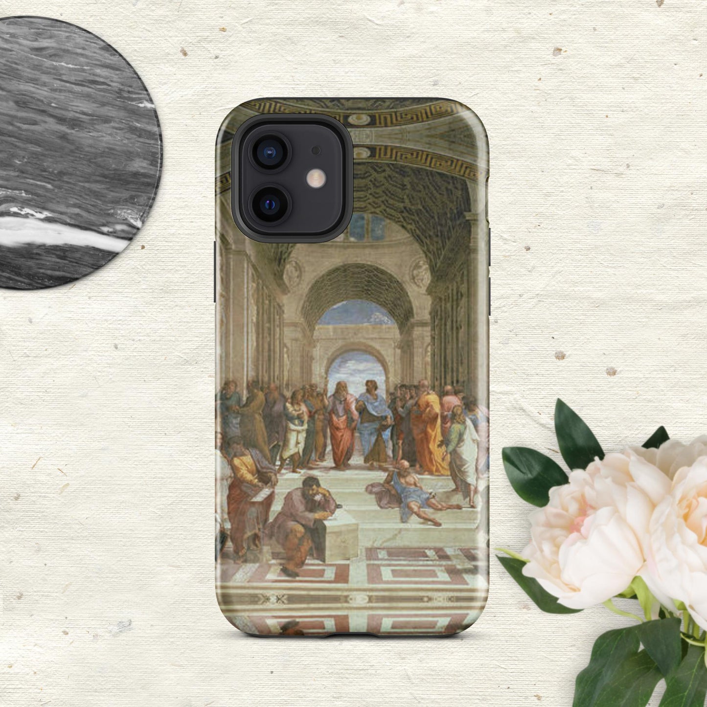The Hologram Hook Up Glossy / iPhone 12 Reflections of Athens Tough Case for iPhone®