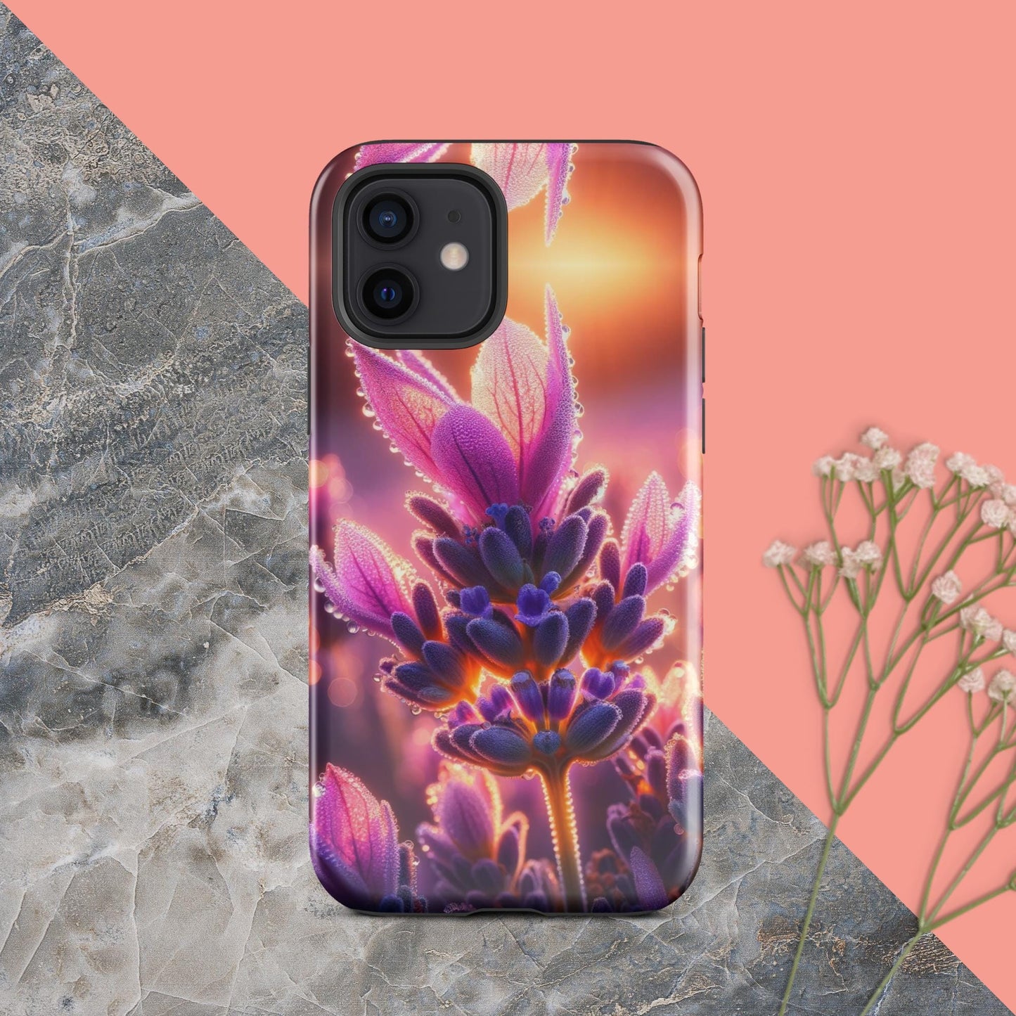 The Hologram Hook Up Glossy / iPhone 12 Sunrise Lavender Tough Case for iPhone®