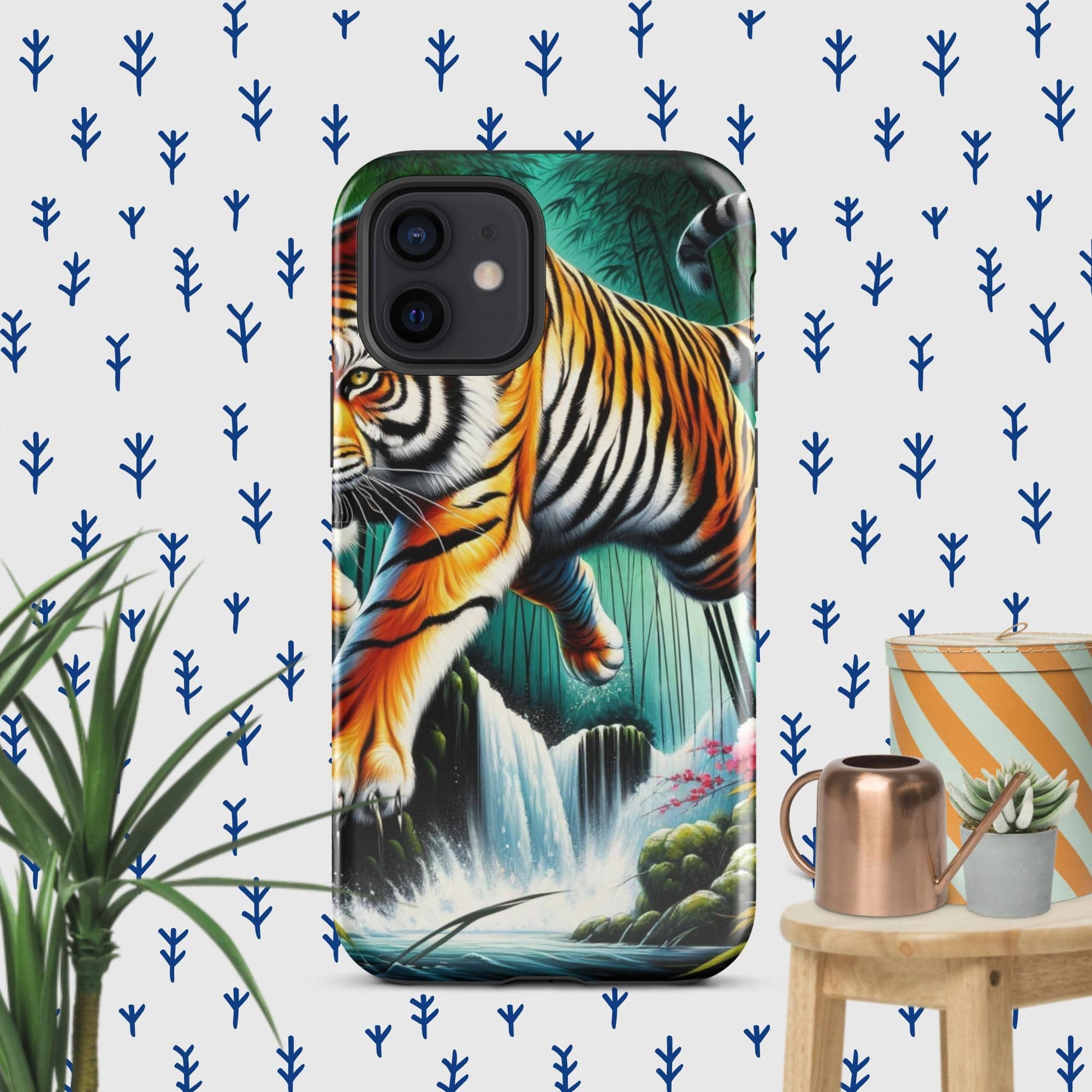 The Hologram Hook Up Glossy / iPhone 12 Tiger Tough Case for iPhone®