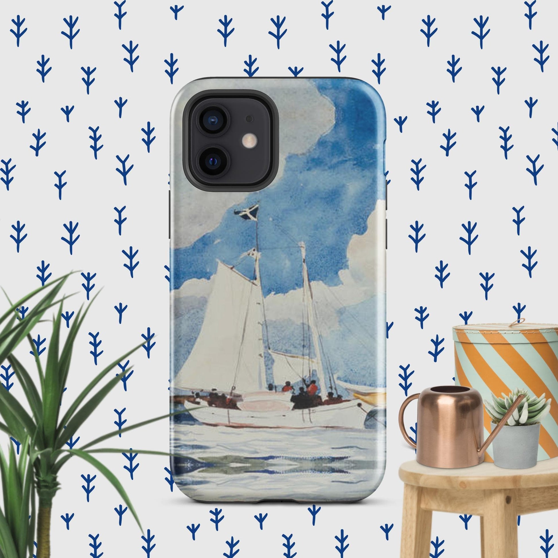 The Hologram Hook Up Glossy / iPhone 12 Winslow's Schooner Tough Case for iPhone®