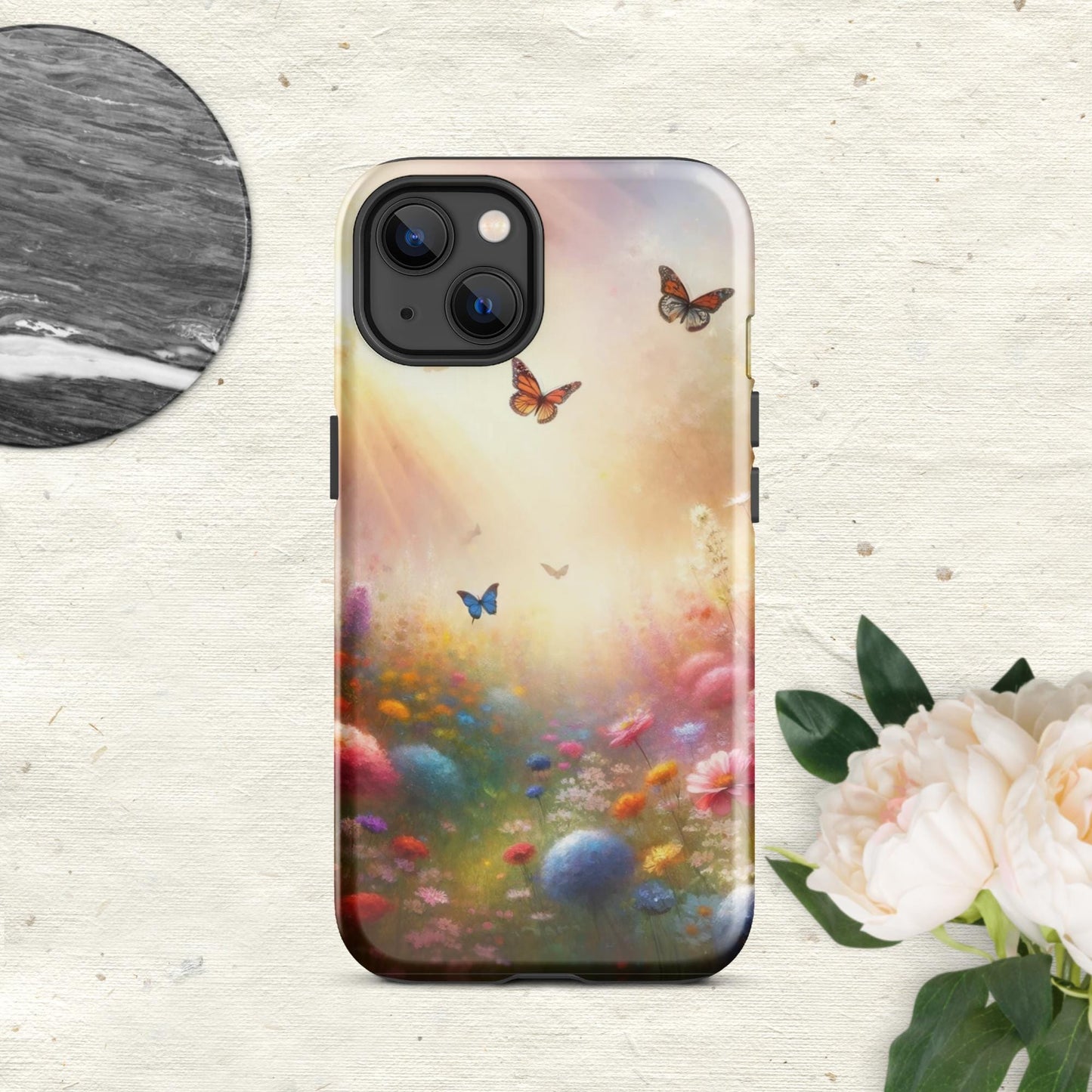The Hologram Hook Up Glossy / iPhone 13 Butterfly Oasis Tough Case for iPhone®