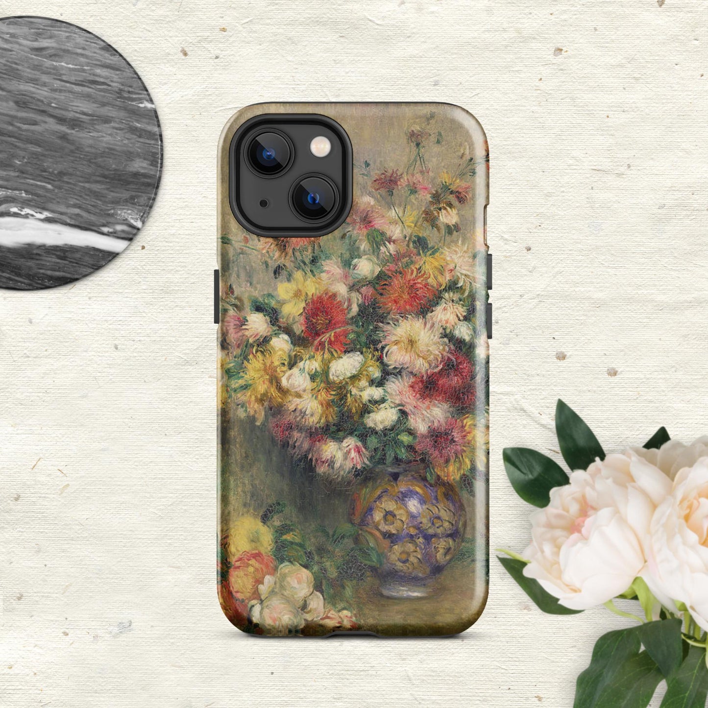 The Hologram Hook Up Glossy / iPhone 13 Dahlias Renoir Tough Case for iPhone®