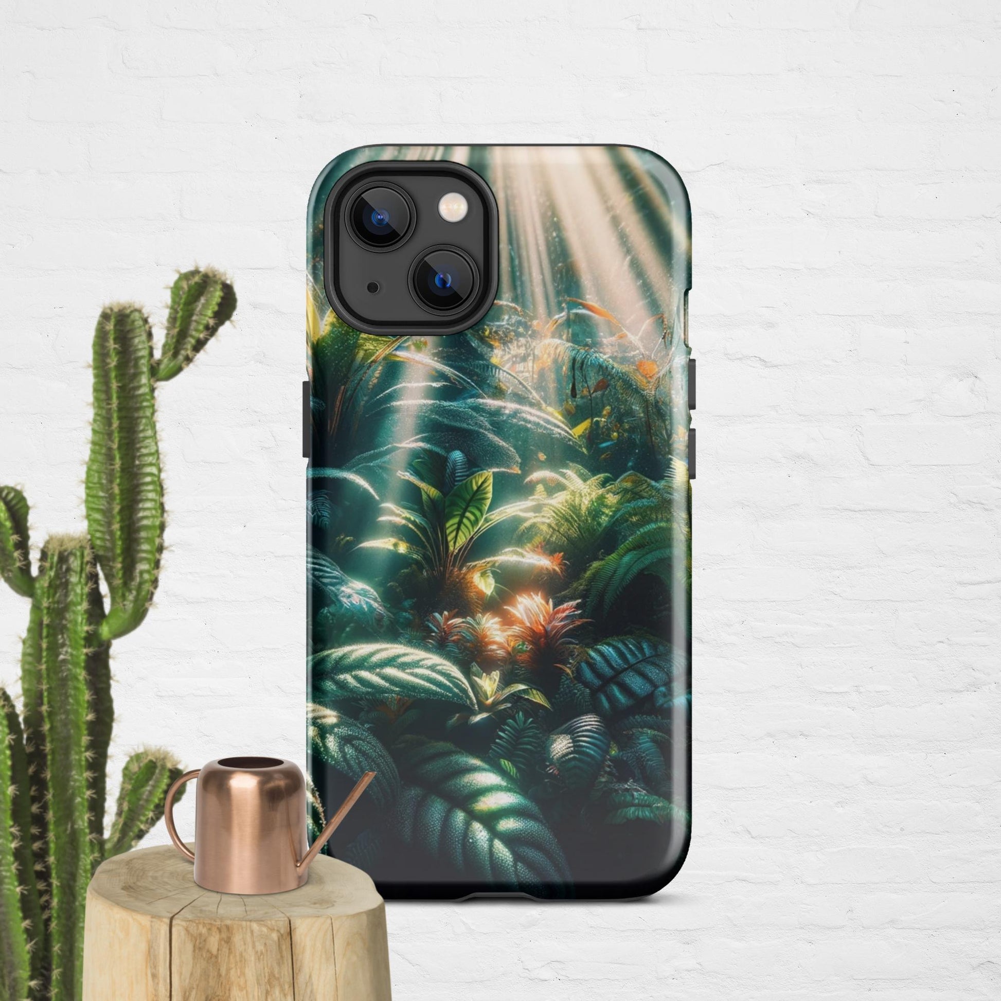 The Hologram Hook Up Glossy / iPhone 13 Jungle Sun Rays Tough Case for iPhone®