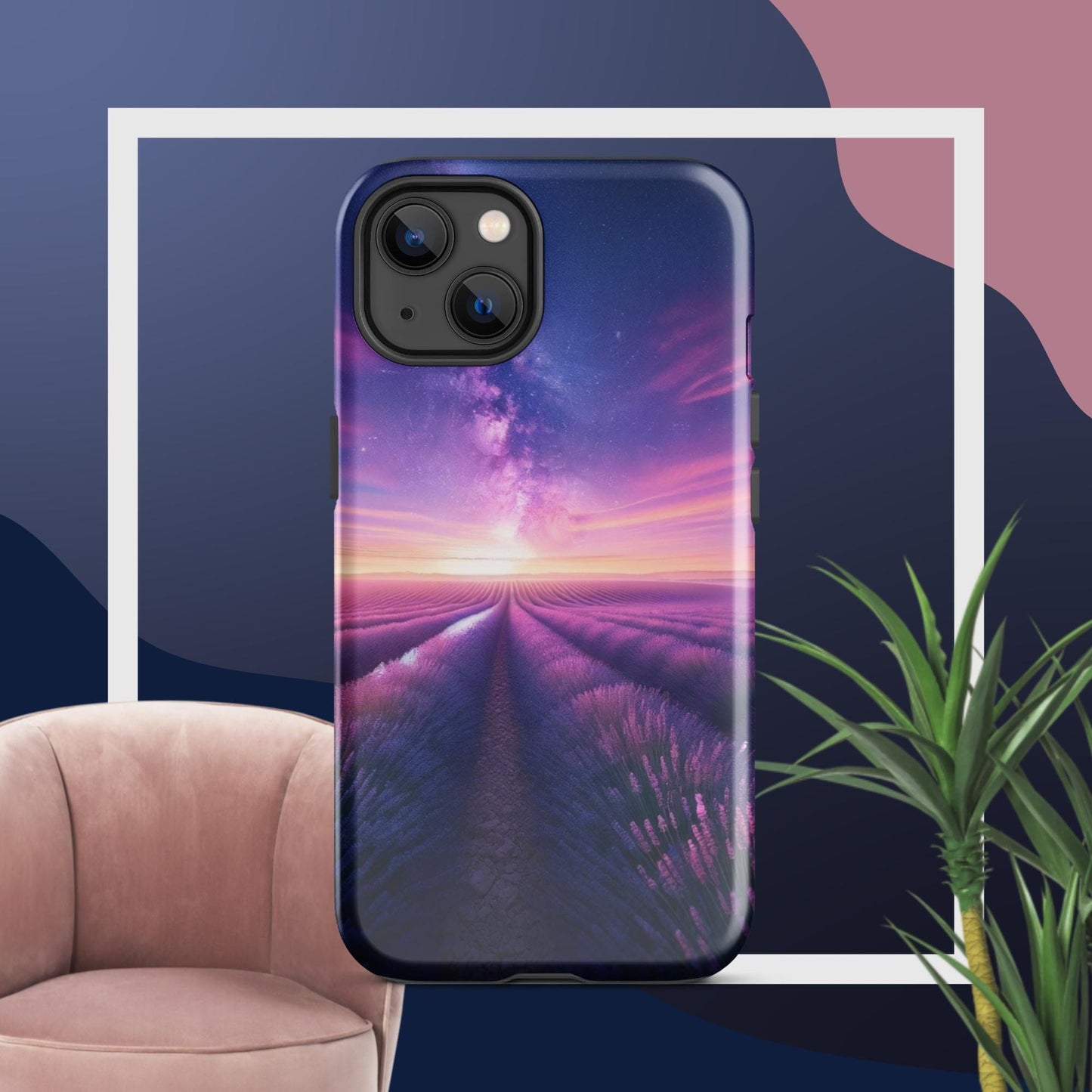 The Hologram Hook Up Glossy / iPhone 13 Lavender Fields Forever Tough Case for iPhone®