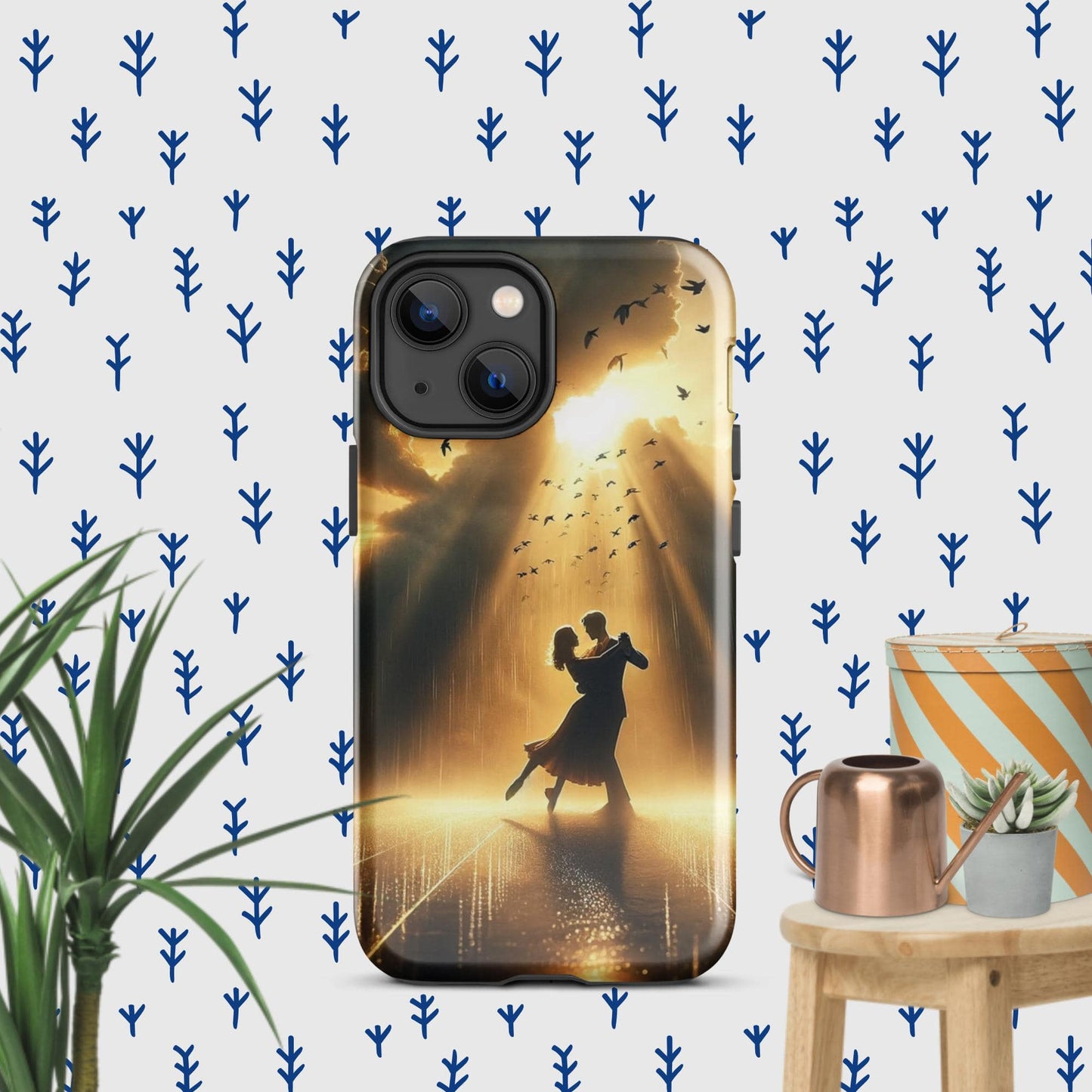 The Hologram Hook Up Glossy / iPhone 13 mini Rain Dance Tough Case for iPhone®