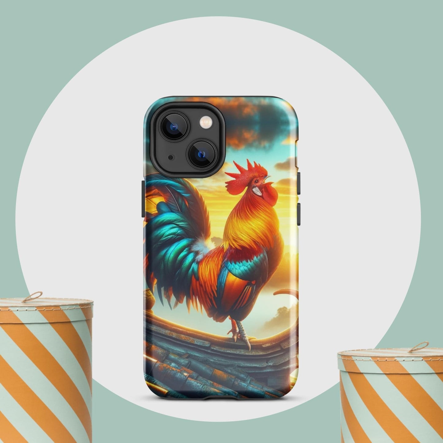 The Hologram Hook Up Glossy / iPhone 13 mini Rooster Tough Case for iPhone®