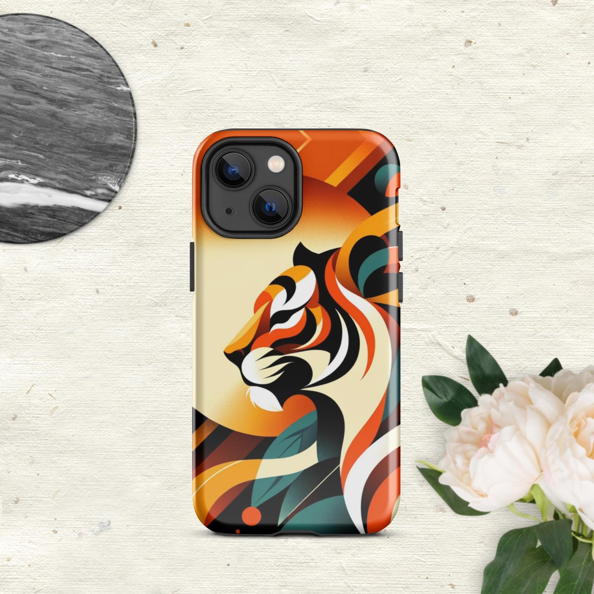 The Hologram Hook Up Glossy / iPhone 13 mini Tiger Icon Tough Case for iPhone®