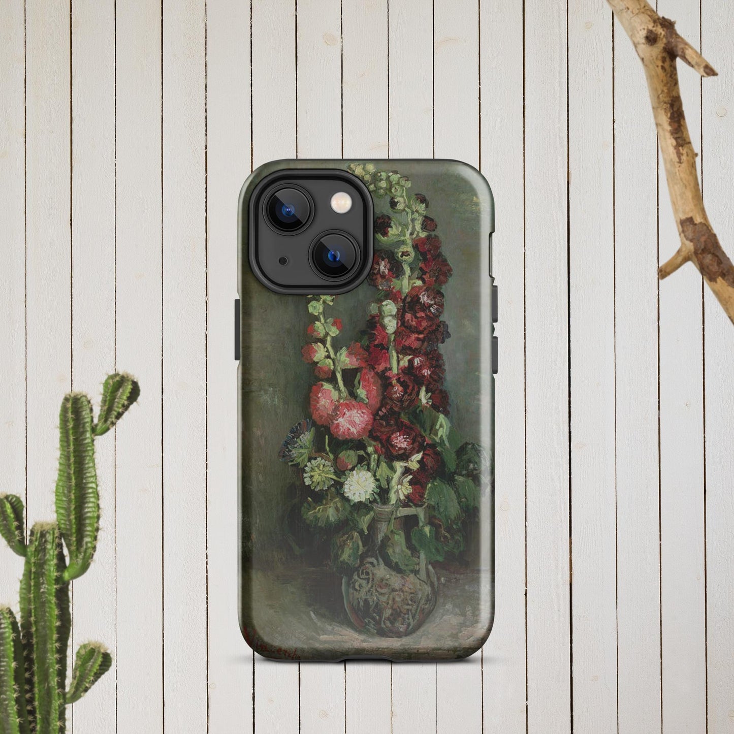 The Hologram Hook Up Glossy / iPhone 13 mini Vincent's Hollyhocks Tough Case for iPhone®