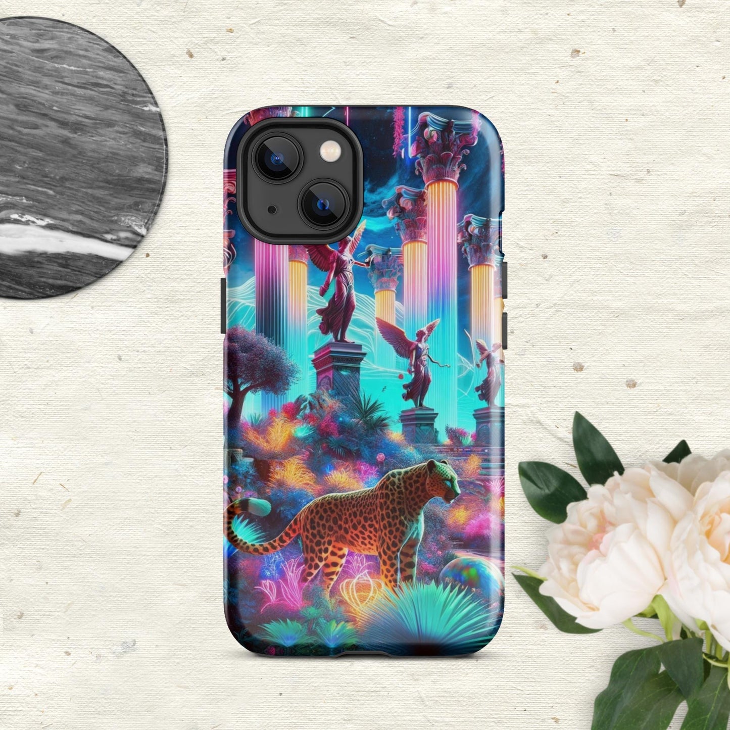 The Hologram Hook Up Glossy / iPhone 13 Neon Wonder Tough Case for iPhone®