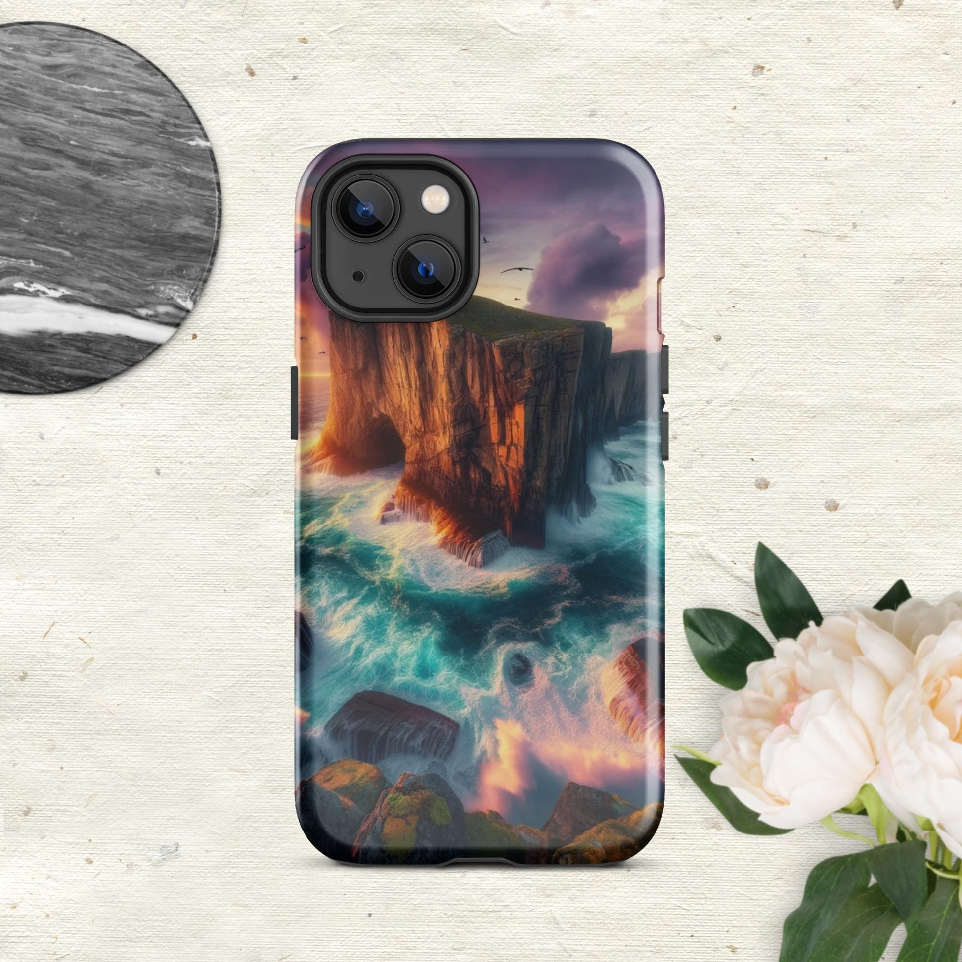 The Hologram Hook Up Glossy / iPhone 13 Ocean Cliff Tough Case for iPhone®