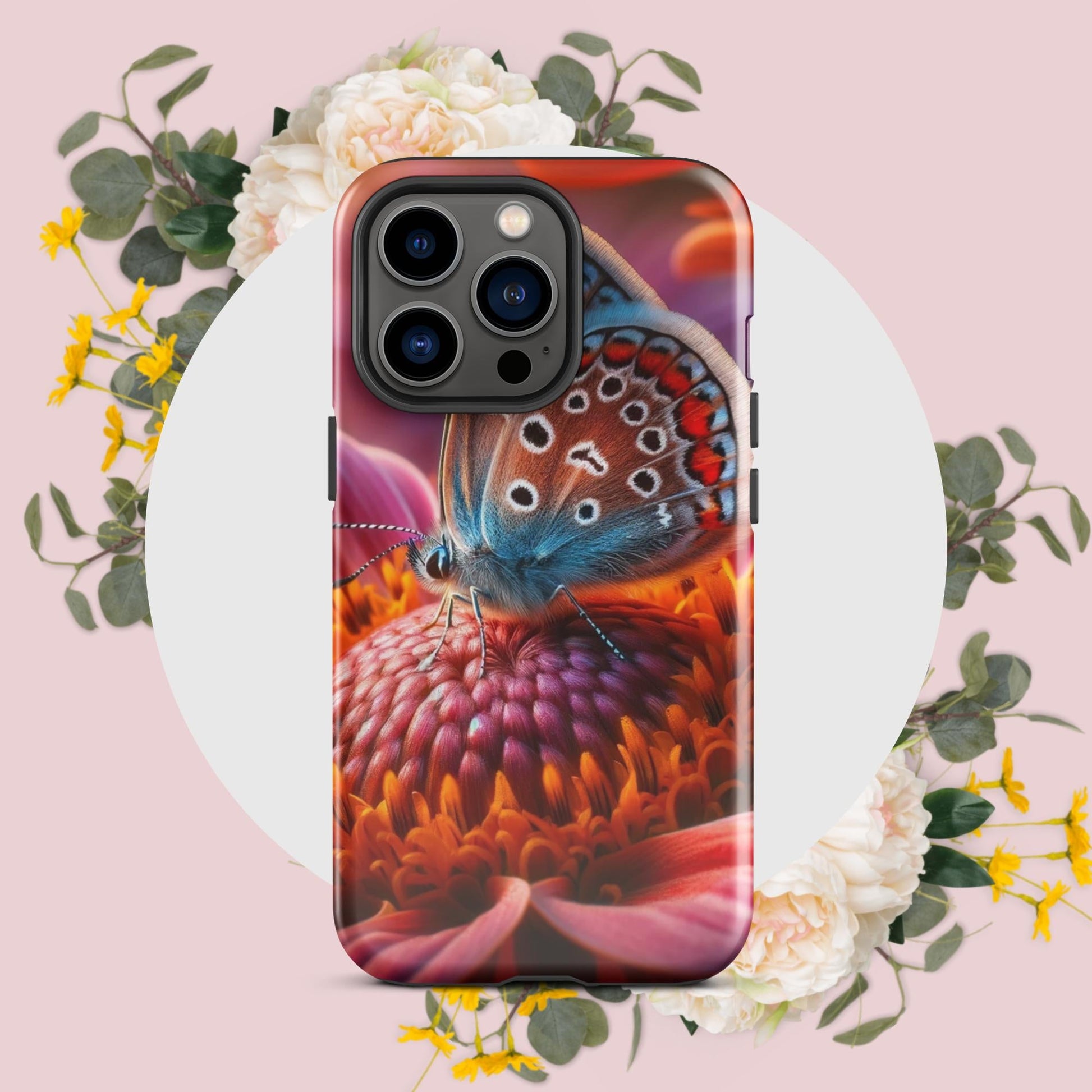 The Hologram Hook Up Glossy / iPhone 13 Pro Butterfly Abode Tough Case for iPhone®