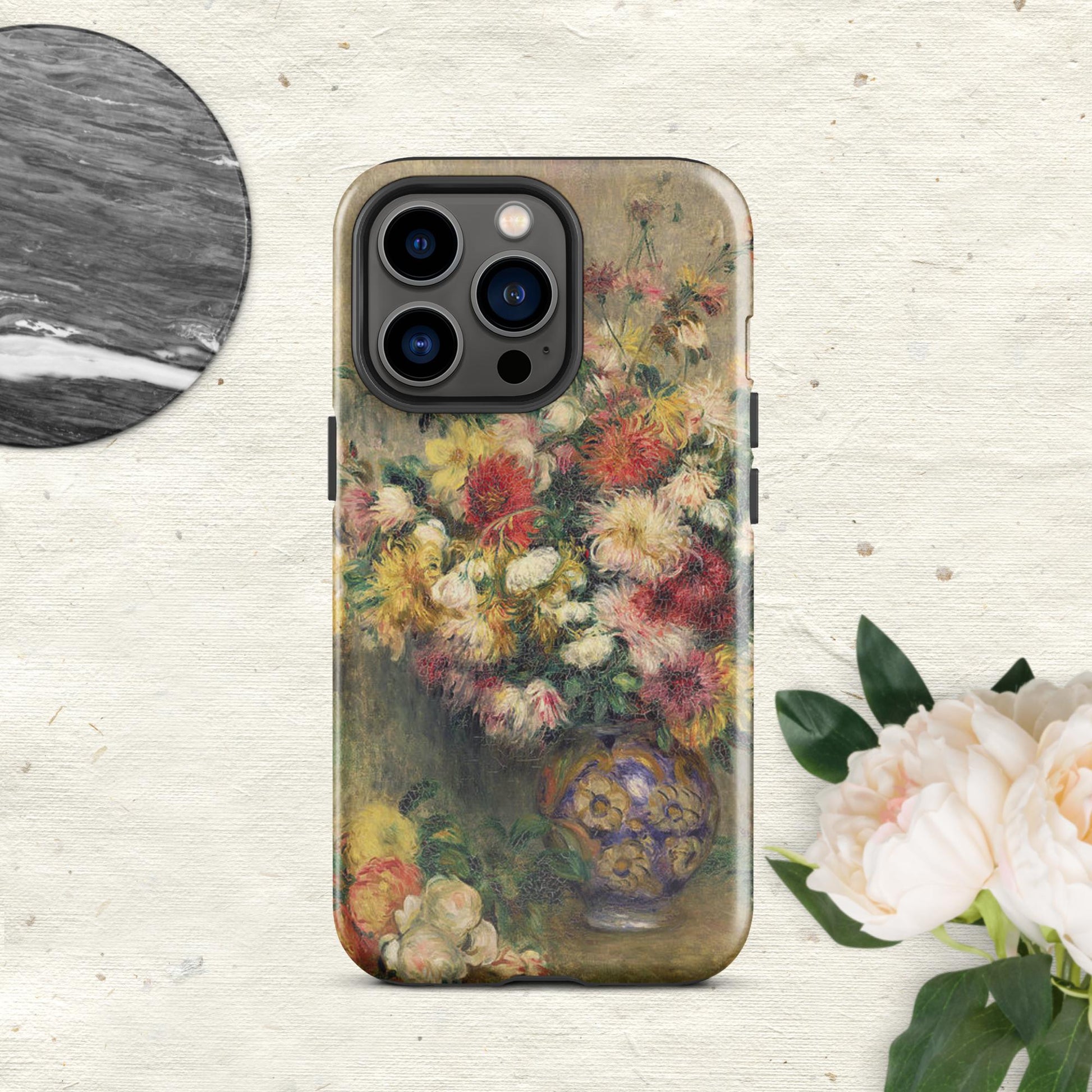 The Hologram Hook Up Glossy / iPhone 13 Pro Dahlias Renoir Tough Case for iPhone®