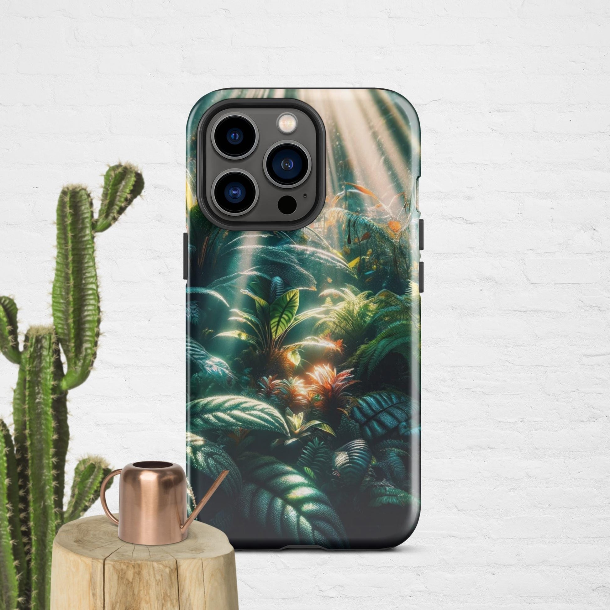The Hologram Hook Up Glossy / iPhone 13 Pro Jungle Sun Rays Tough Case for iPhone®