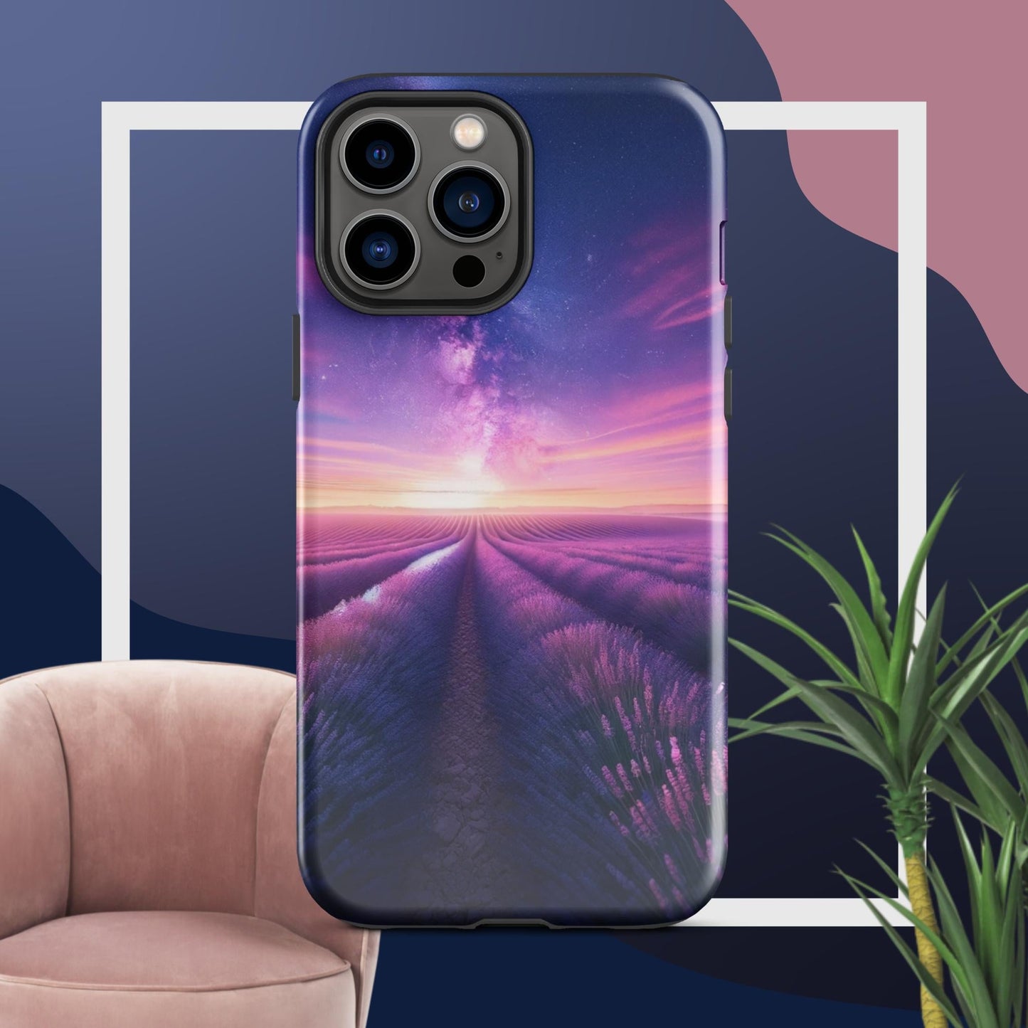 The Hologram Hook Up Glossy / iPhone 13 Pro Max Lavender Fields Forever Tough Case for iPhone®