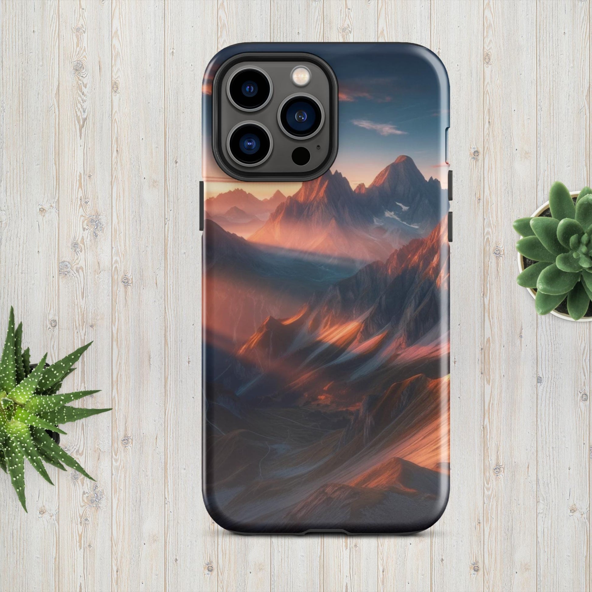 The Hologram Hook Up Glossy / iPhone 13 Pro Max Mountain Mornings Tough Case for iPhone®