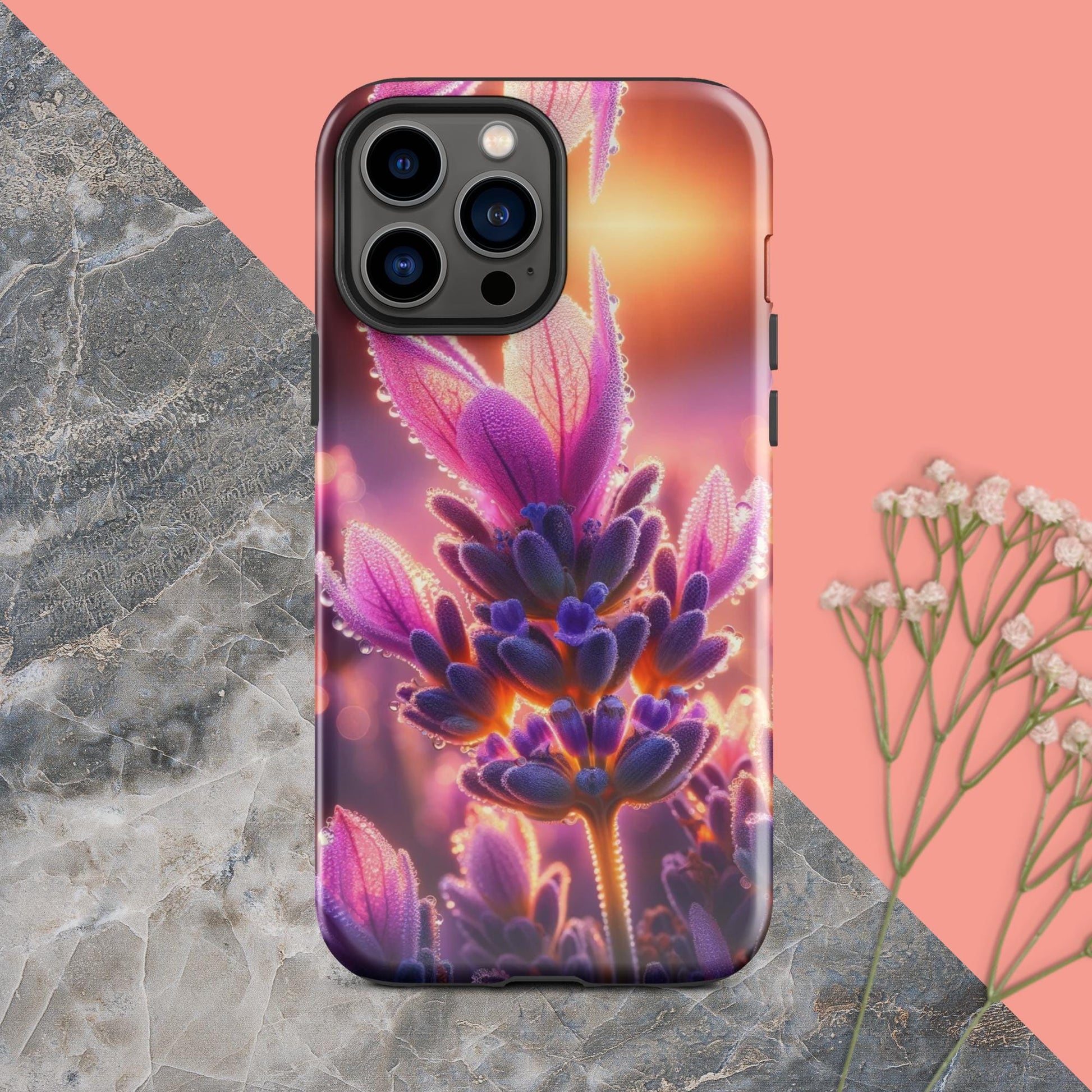 The Hologram Hook Up Glossy / iPhone 13 Pro Max Sunrise Lavender Tough Case for iPhone®