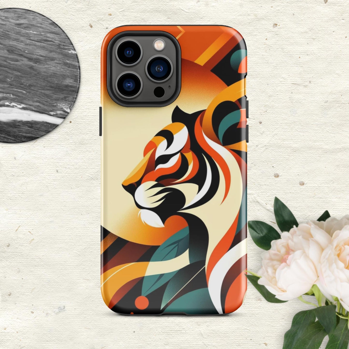The Hologram Hook Up Glossy / iPhone 13 Pro Max Tiger Icon Tough Case for iPhone®