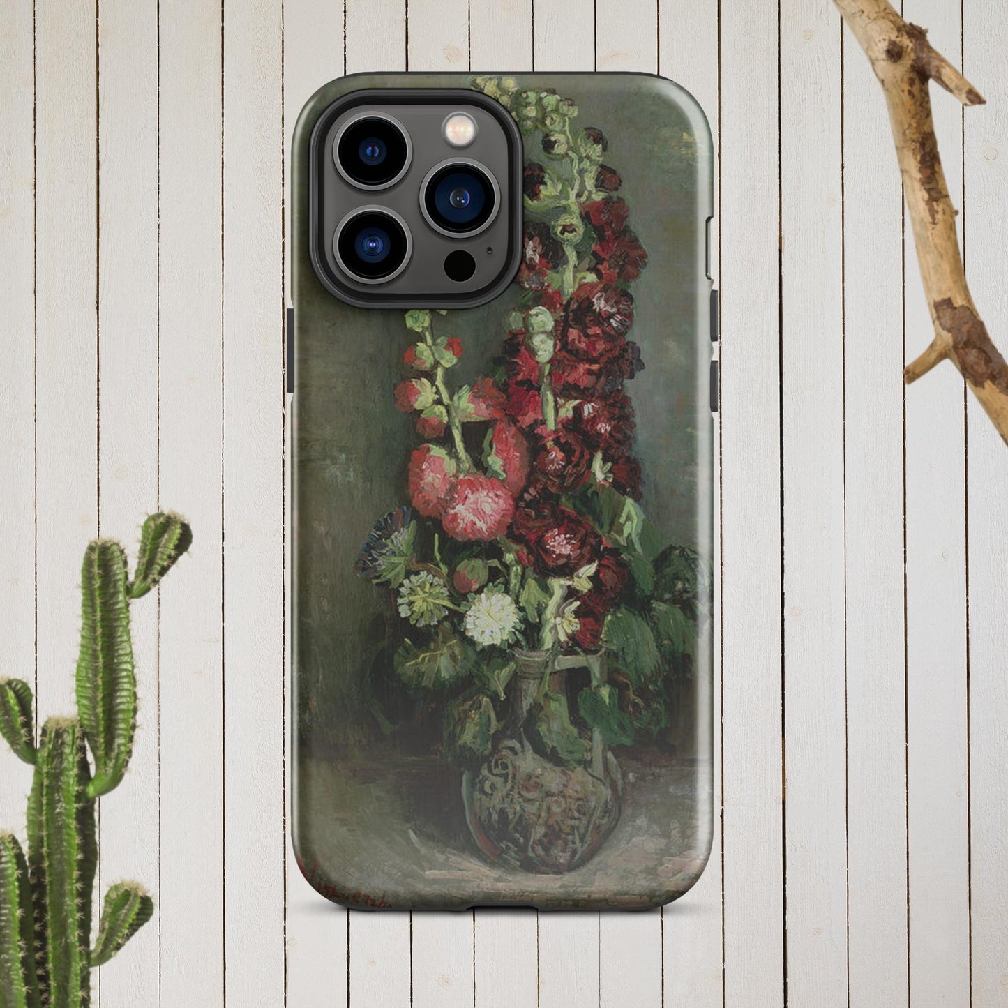 The Hologram Hook Up Glossy / iPhone 13 Pro Max Vincent's Hollyhocks Tough Case for iPhone®