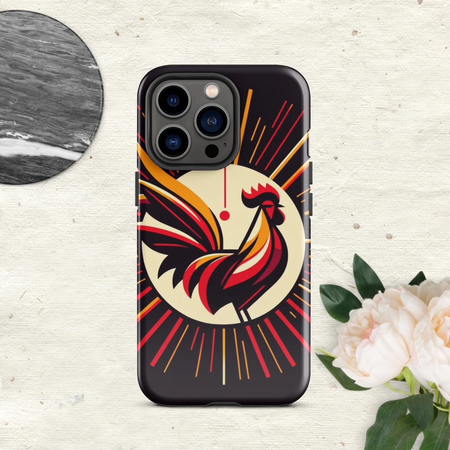 The Hologram Hook Up Glossy / iPhone 13 Pro Rooster Icon Tough Case for iPhone®
