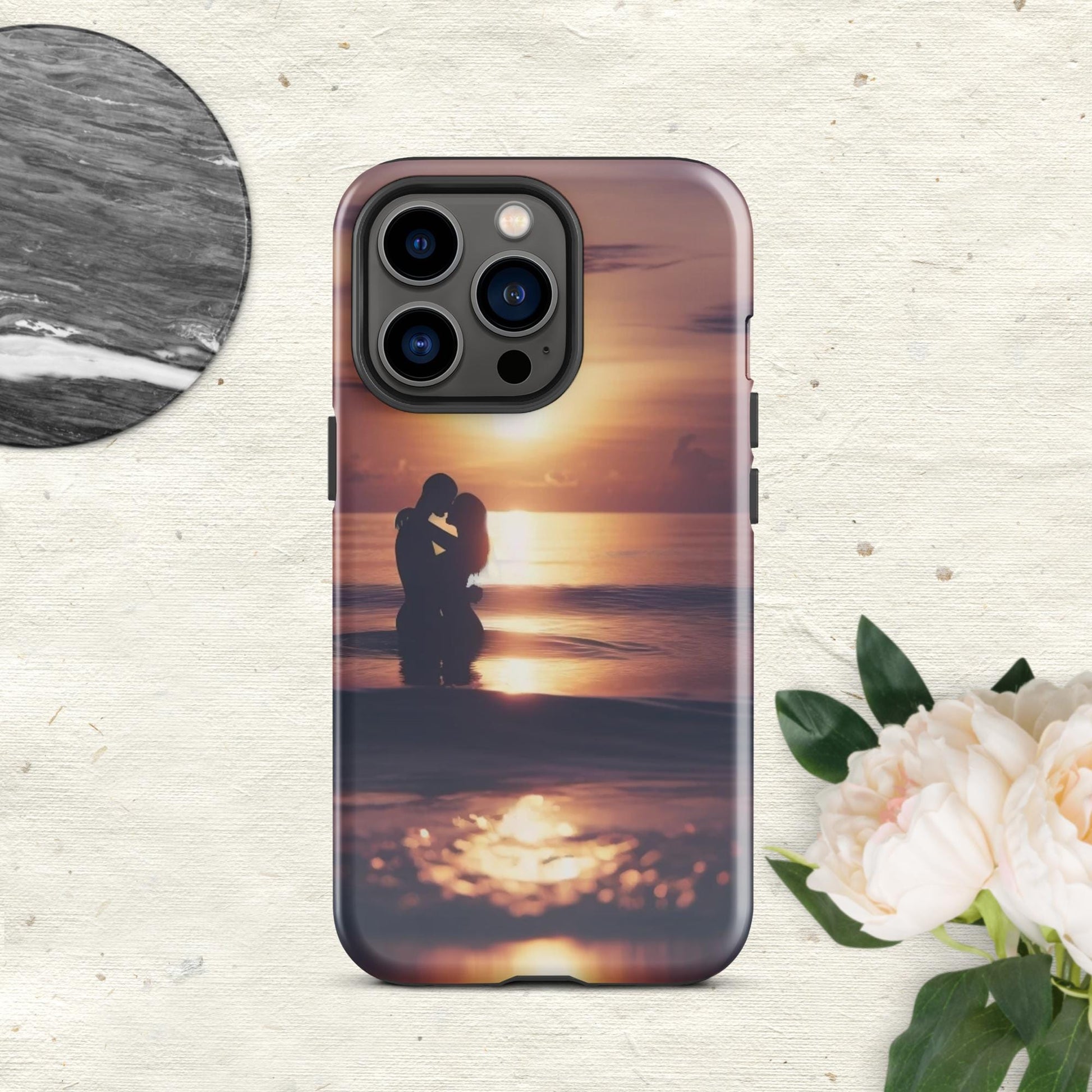 The Hologram Hook Up Glossy / iPhone 13 Pro Sunset Love Tough Case for iPhone®
