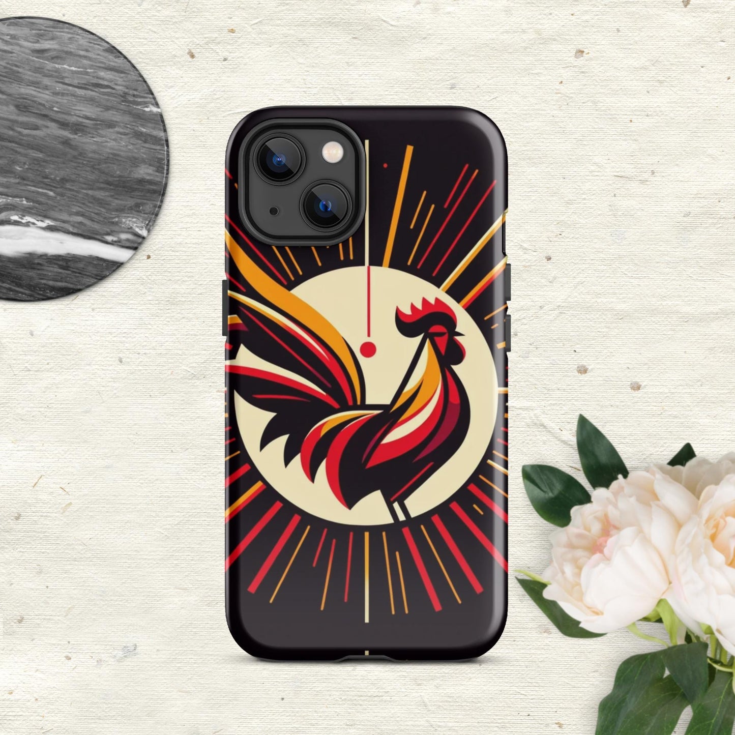 The Hologram Hook Up Glossy / iPhone 13 Rooster Icon Tough Case for iPhone®