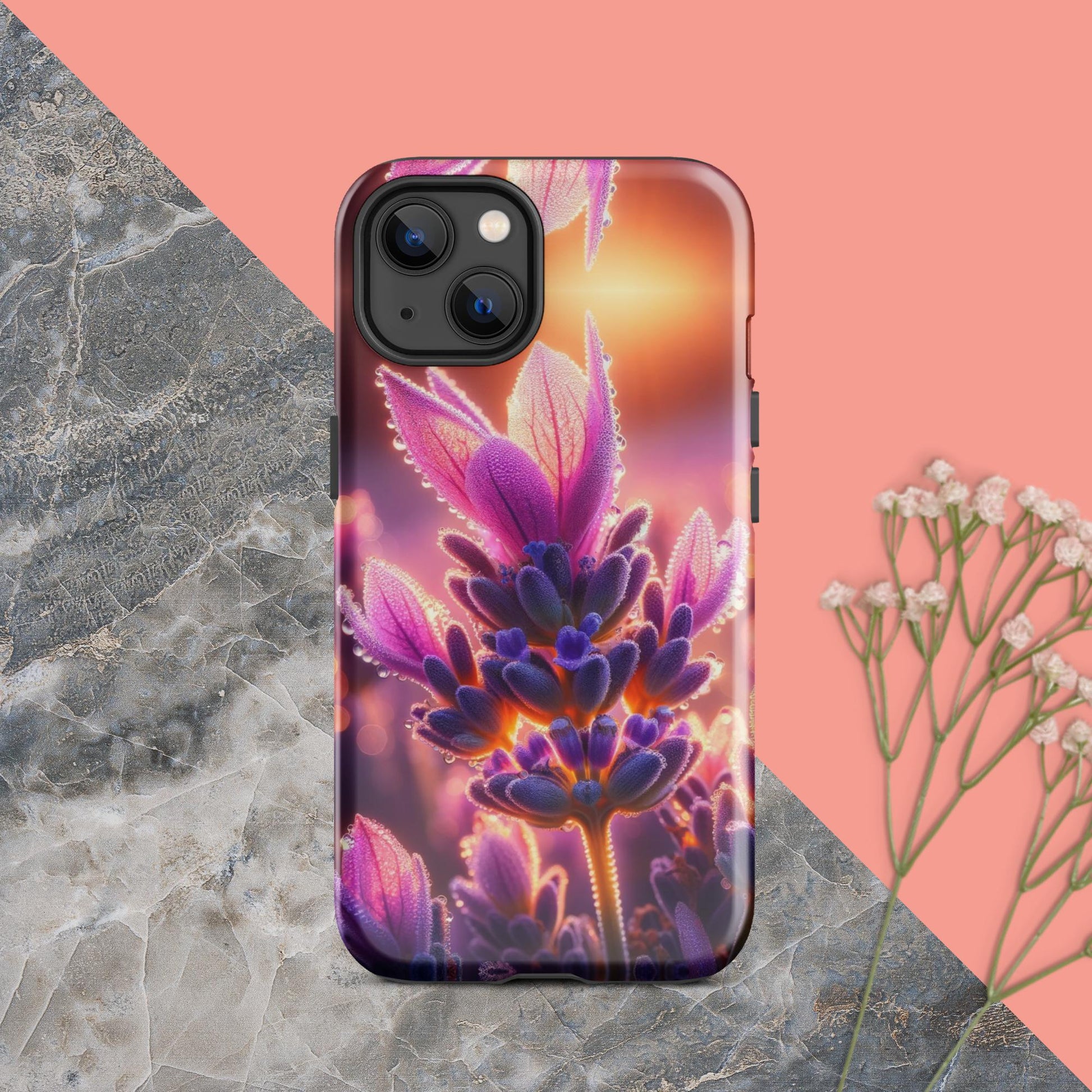 The Hologram Hook Up Glossy / iPhone 13 Sunrise Lavender Tough Case for iPhone®