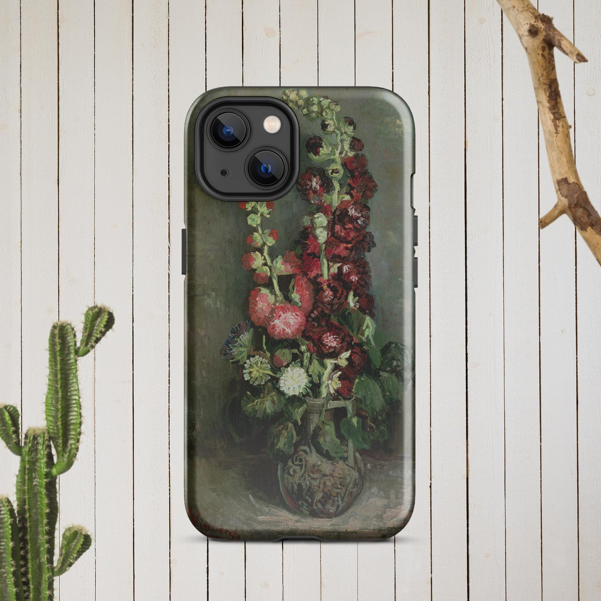 The Hologram Hook Up Glossy / iPhone 13 Vincent's Hollyhocks Tough Case for iPhone®