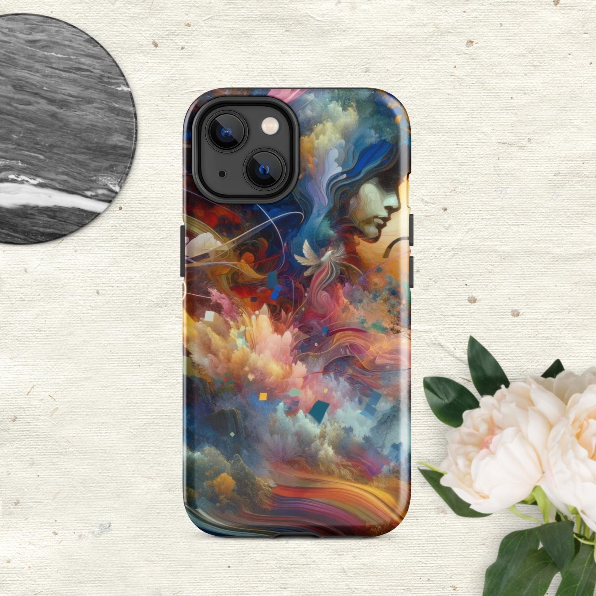 The Hologram Hook Up Glossy / iPhone 14 Blossoming Mind Tough Case for iPhone®