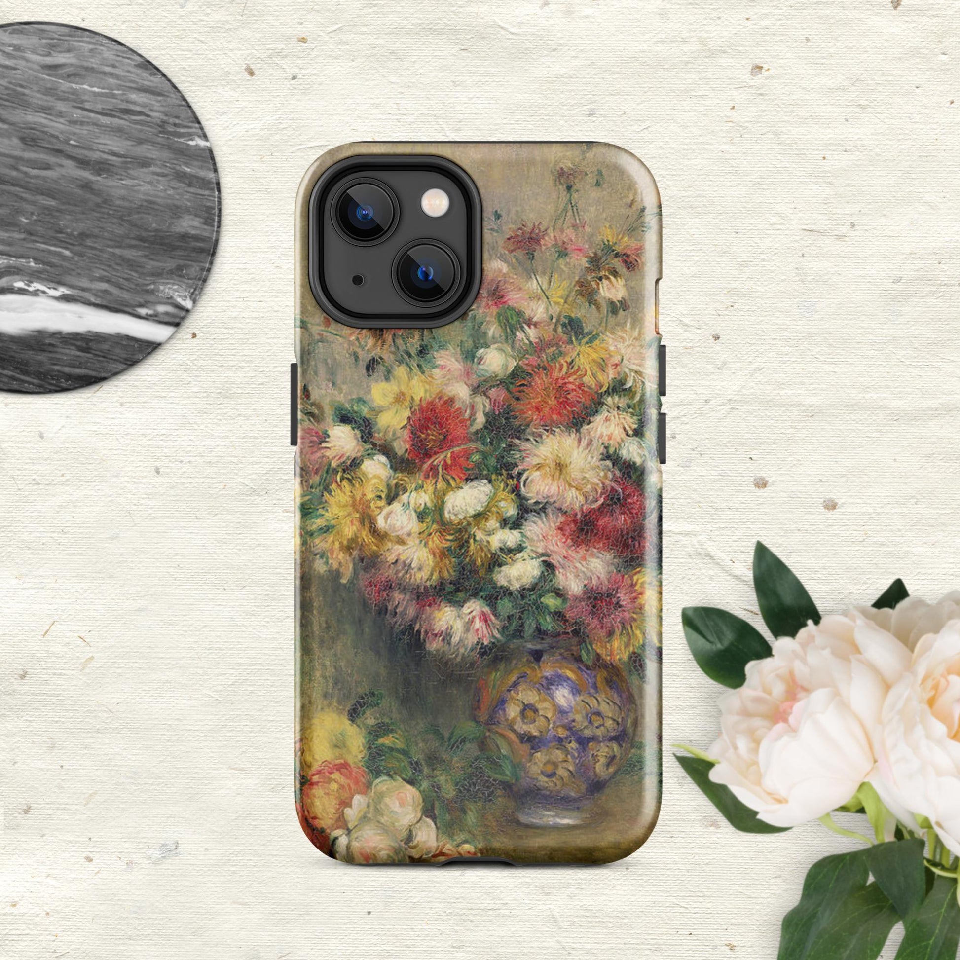 The Hologram Hook Up Glossy / iPhone 14 Dahlias Renoir Tough Case for iPhone®