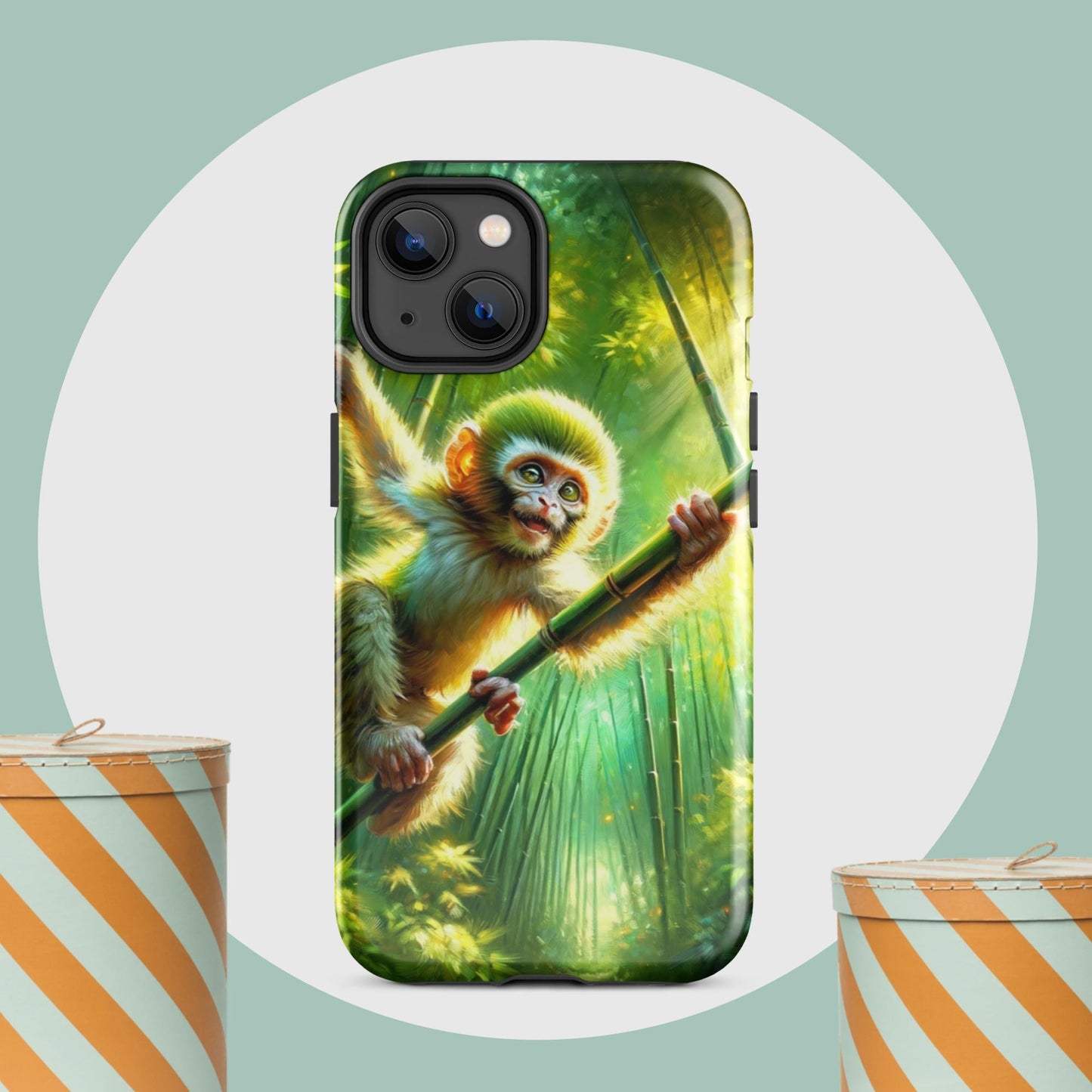 The Hologram Hook Up Glossy / iPhone 14 Monkey Tough Case for iPhone®