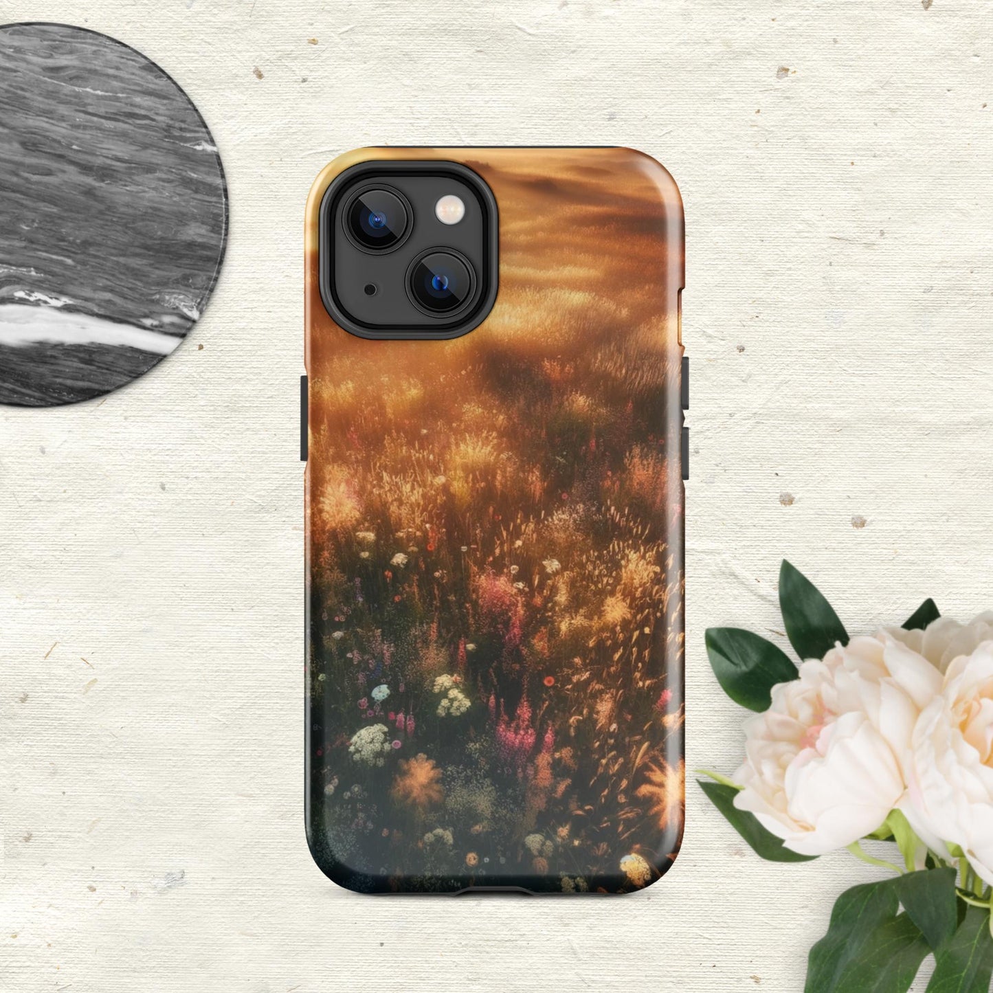 The Hologram Hook Up Glossy / iPhone 14 Morning Meadows Tough Case for iPhone®