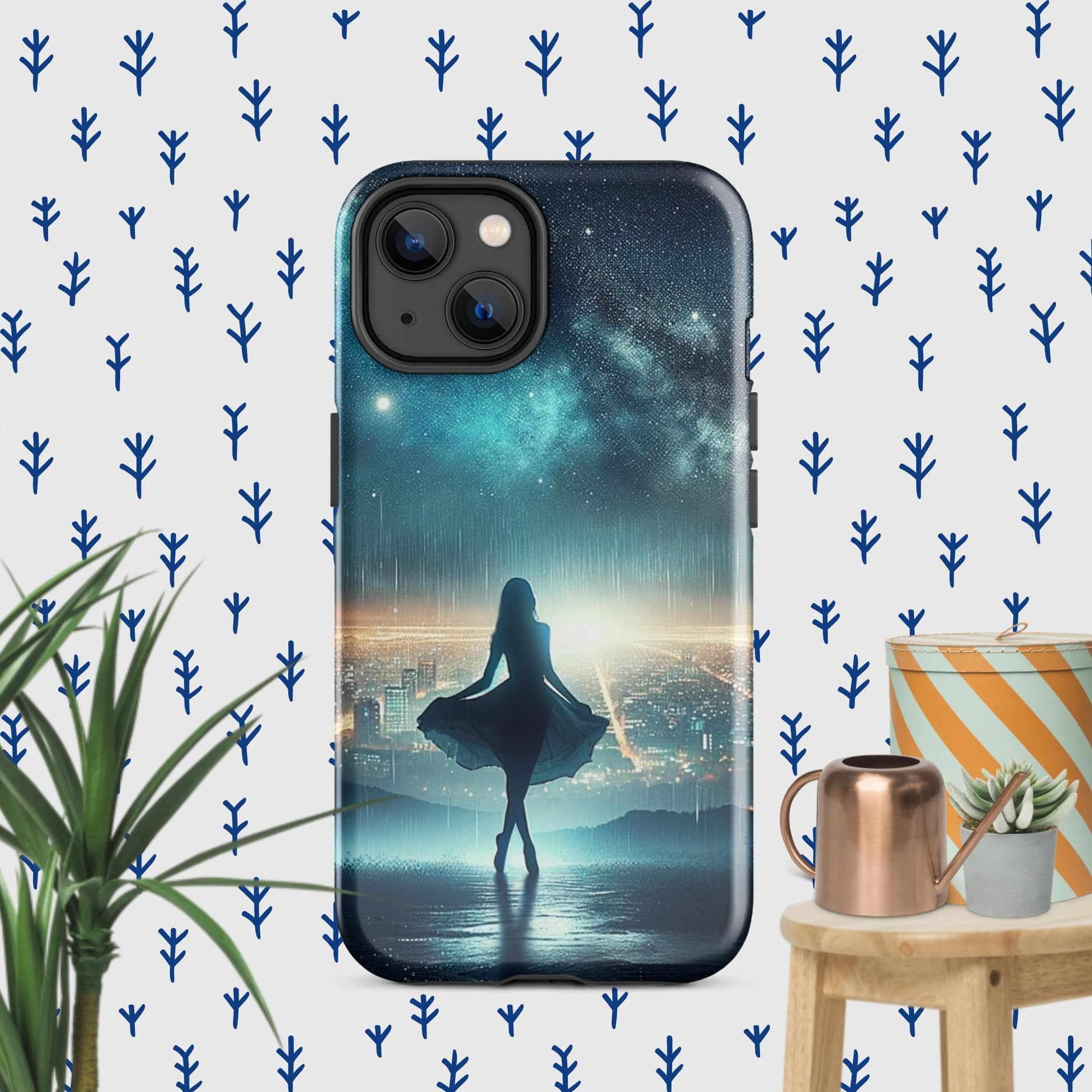 The Hologram Hook Up Glossy / iPhone 14 Night Dance Tough Case for iPhone®