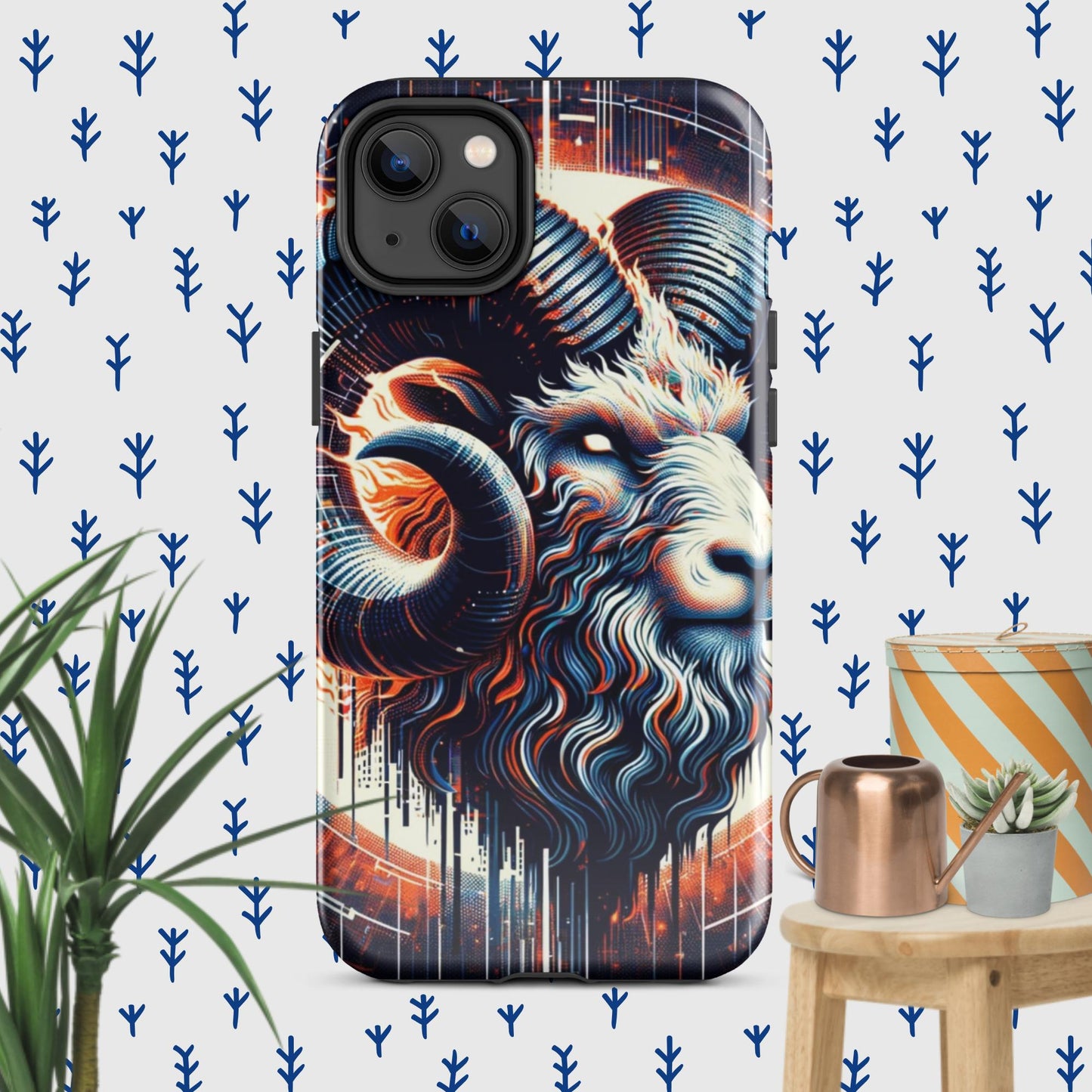 The Hologram Hook Up Glossy / iPhone 14 Plus Aries Tough Case for iPhone®