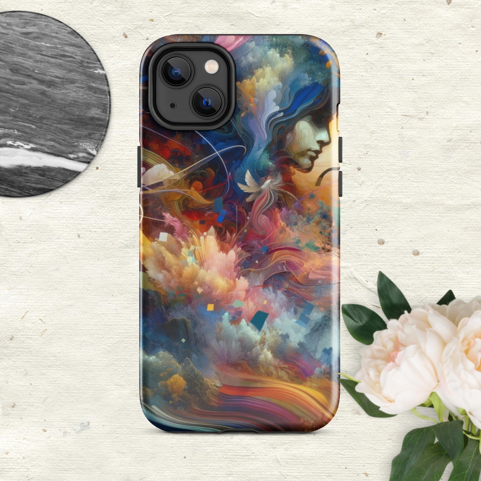 The Hologram Hook Up Glossy / iPhone 14 Plus Blossoming Mind Tough Case for iPhone®
