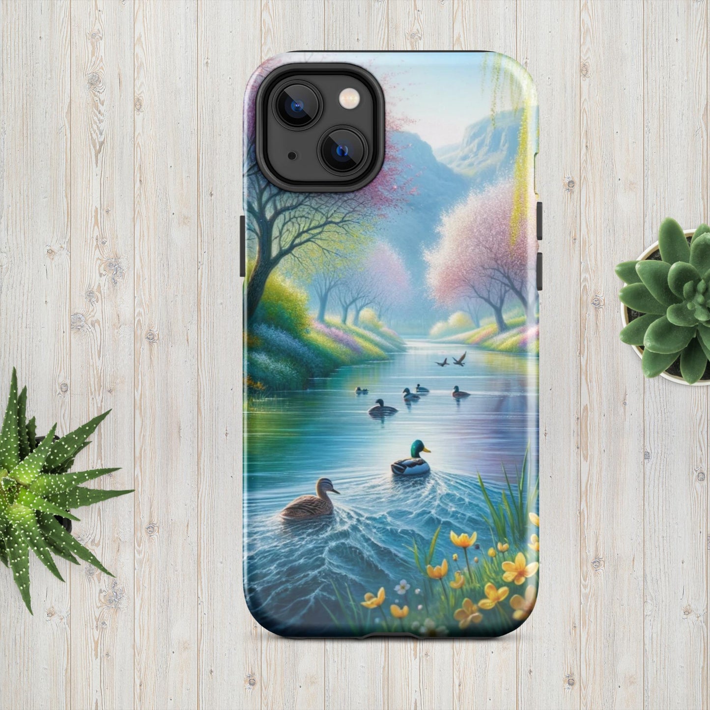 The Hologram Hook Up Glossy / iPhone 14 Plus Duck's Haven Tough Case for iPhone®