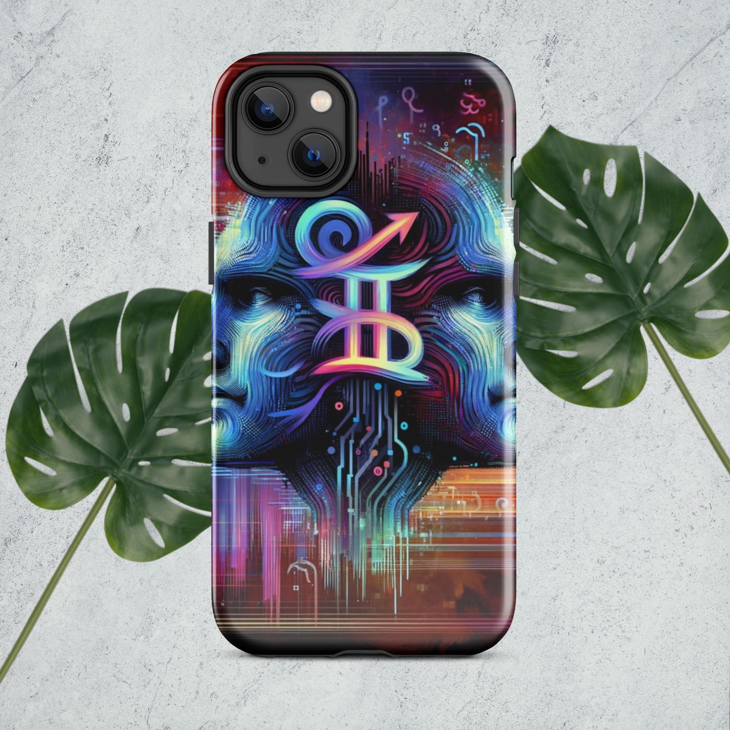 The Hologram Hook Up Glossy / iPhone 14 Plus Gemini Tough Case for iPhone®