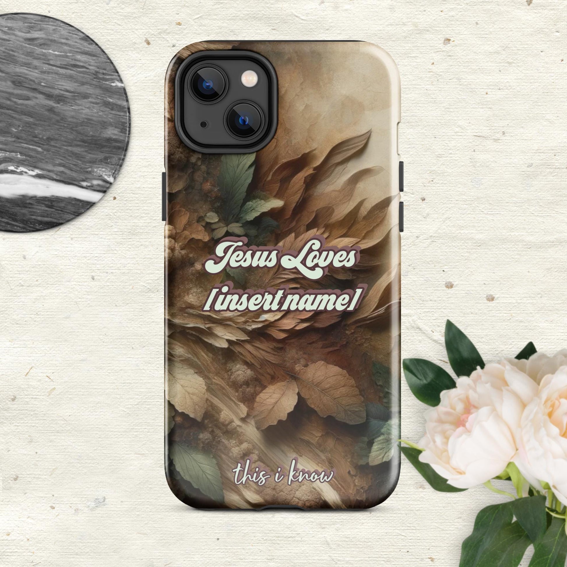 Trendyguard Glossy / iPhone 14 Plus Jesus Loves [insertname] This I Know | Custom Tough Case for iPhone®