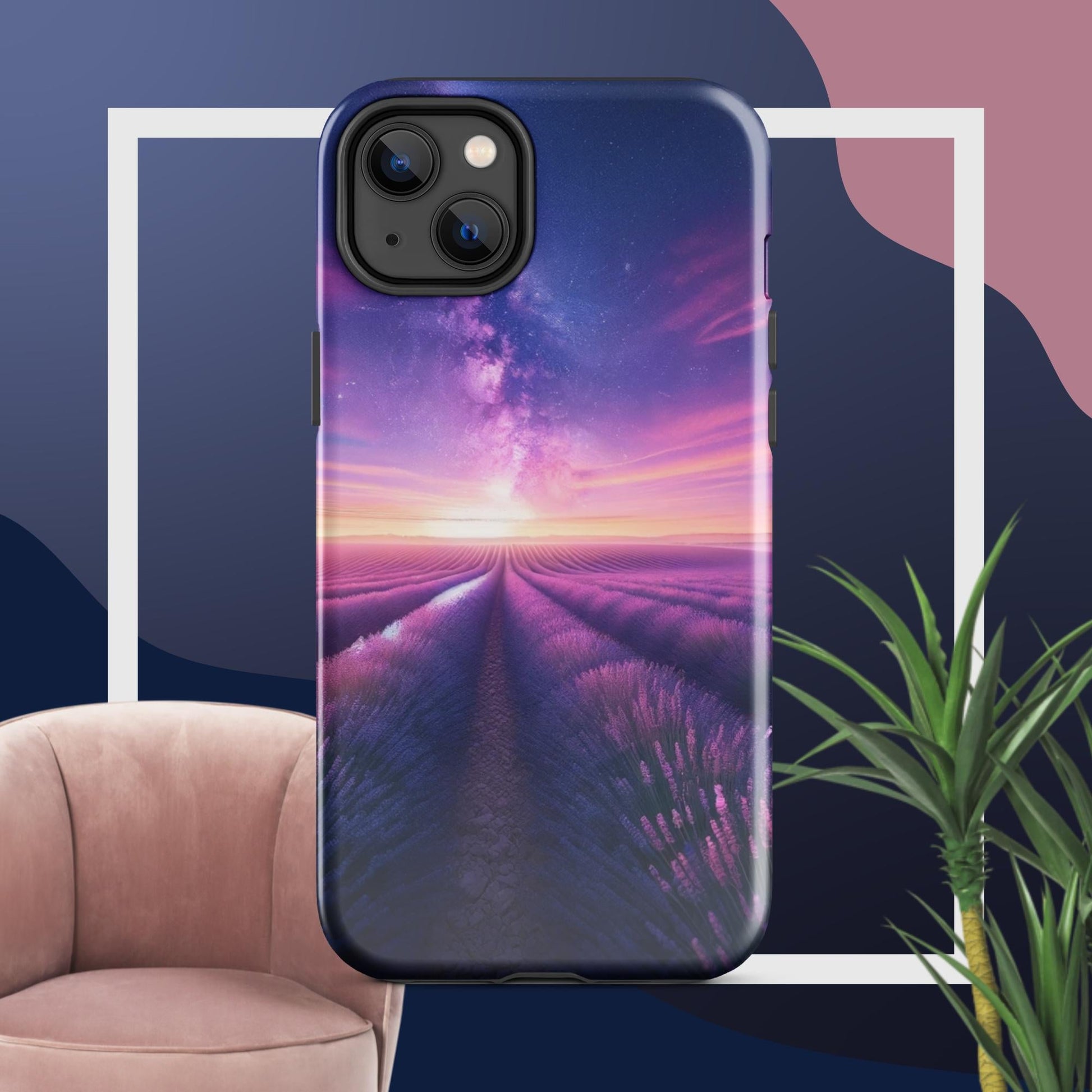 The Hologram Hook Up Glossy / iPhone 14 Plus Lavender Fields Forever Tough Case for iPhone®