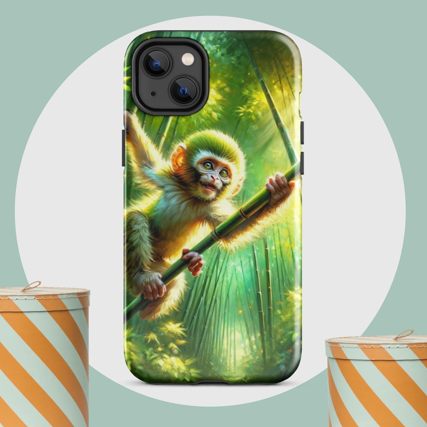 The Hologram Hook Up Glossy / iPhone 14 Plus Monkey Tough Case for iPhone®