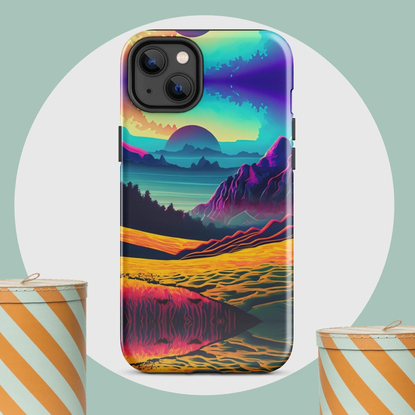 The Hologram Hook Up Glossy / iPhone 14 Plus New Horizons Tough Case for iPhone®