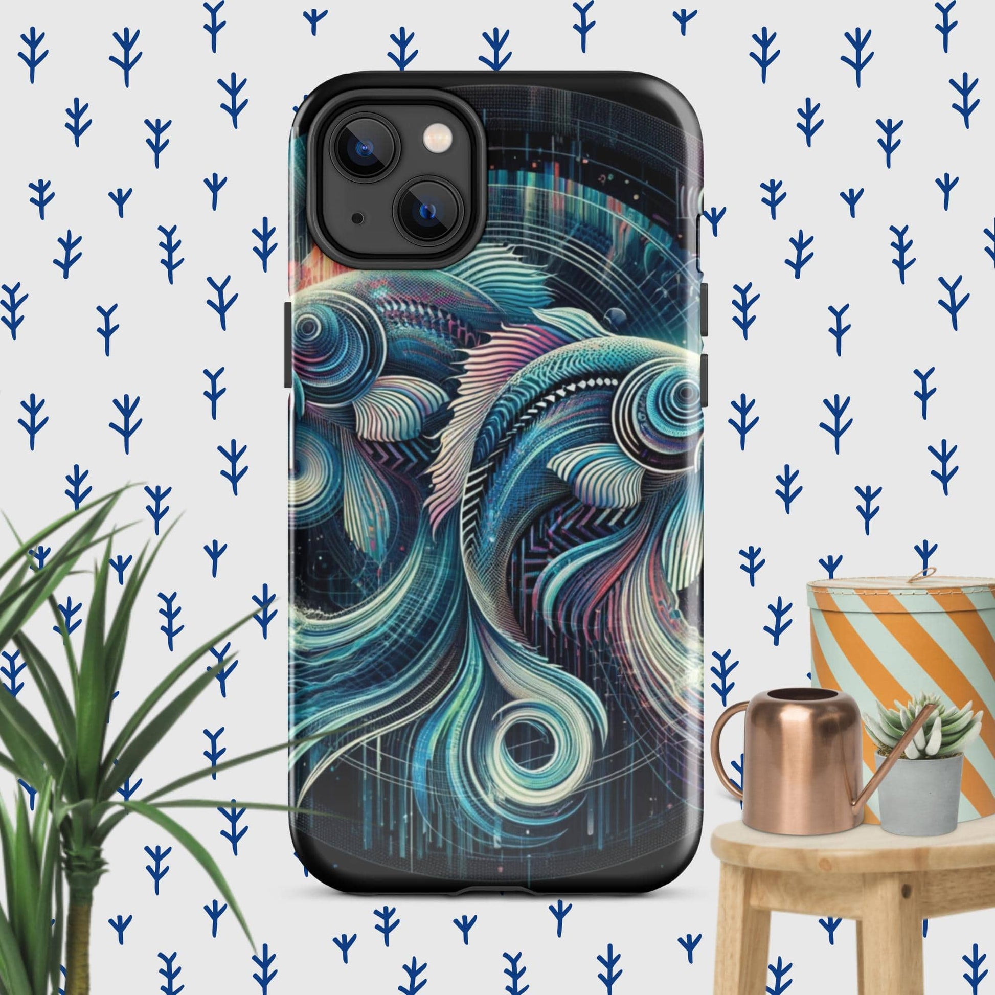 The Hologram Hook Up Glossy / iPhone 14 Plus Pisces Tough Case for iPhone®