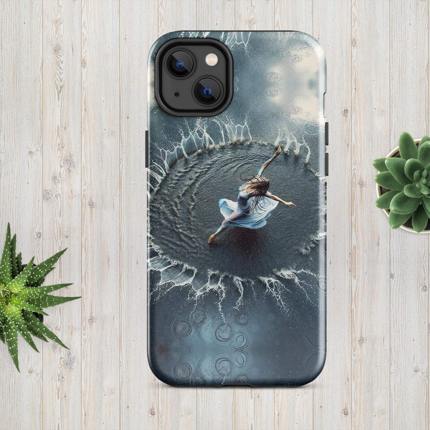 The Hologram Hook Up Glossy / iPhone 14 Plus Puddle Dance Tough Case for iPhone®
