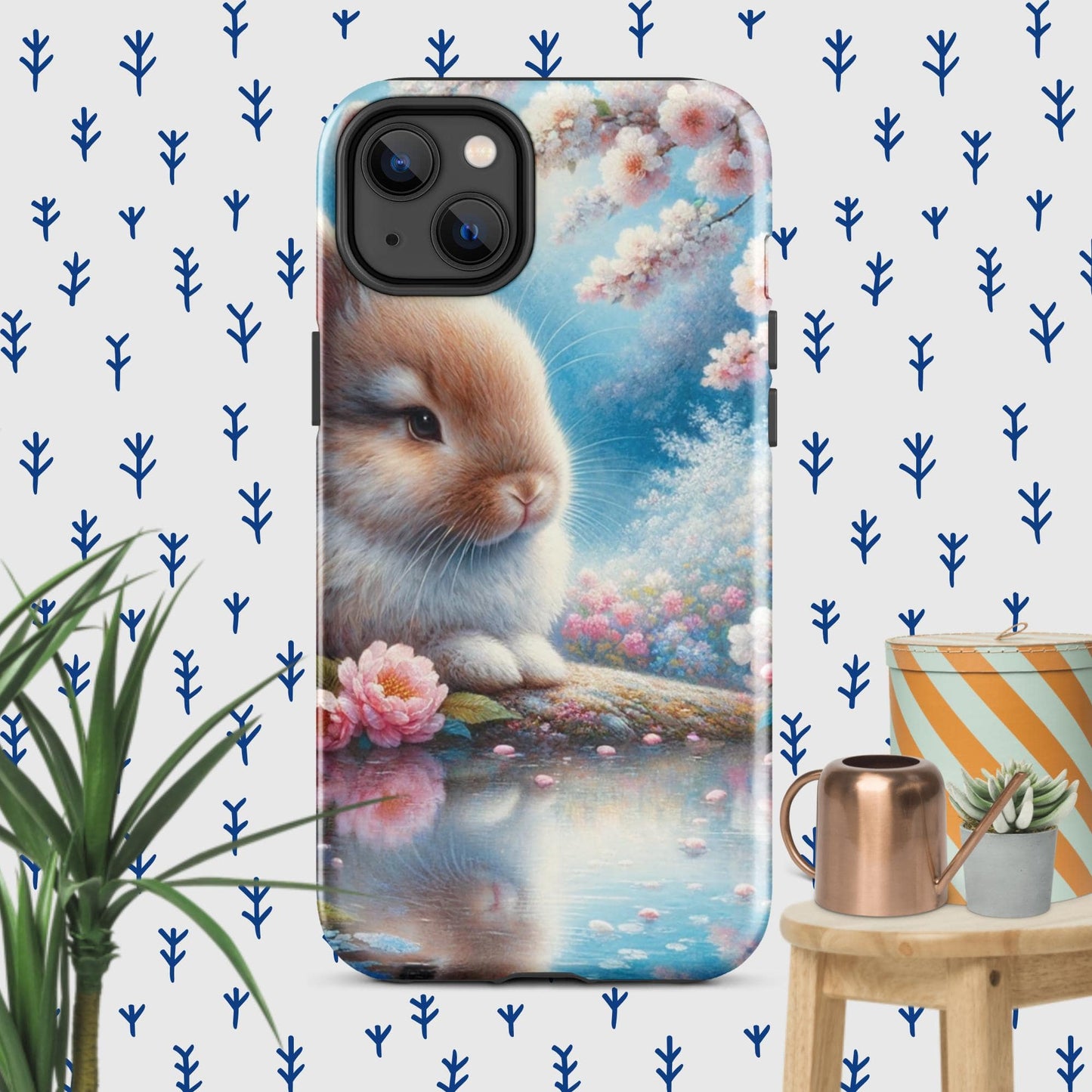 The Hologram Hook Up Glossy / iPhone 14 Plus Rabbit Tough Case for iPhone®