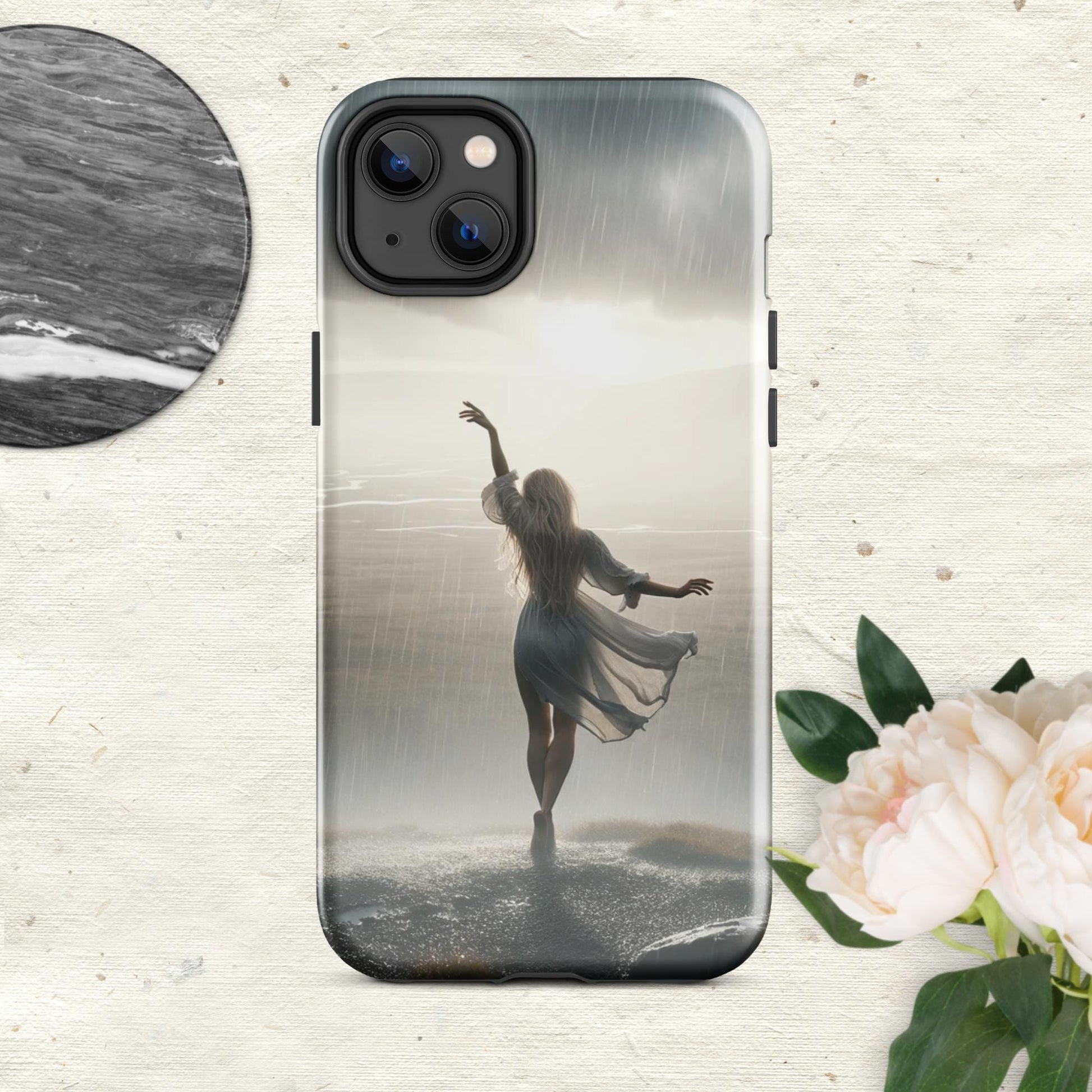 The Hologram Hook Up Glossy / iPhone 14 Plus Rain Blessing Tough Case for iPhone®