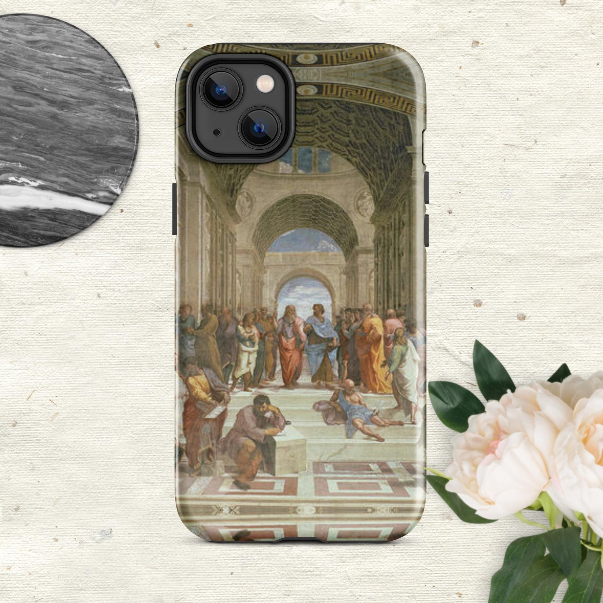 The Hologram Hook Up Glossy / iPhone 14 Plus Reflections of Athens Tough Case for iPhone®
