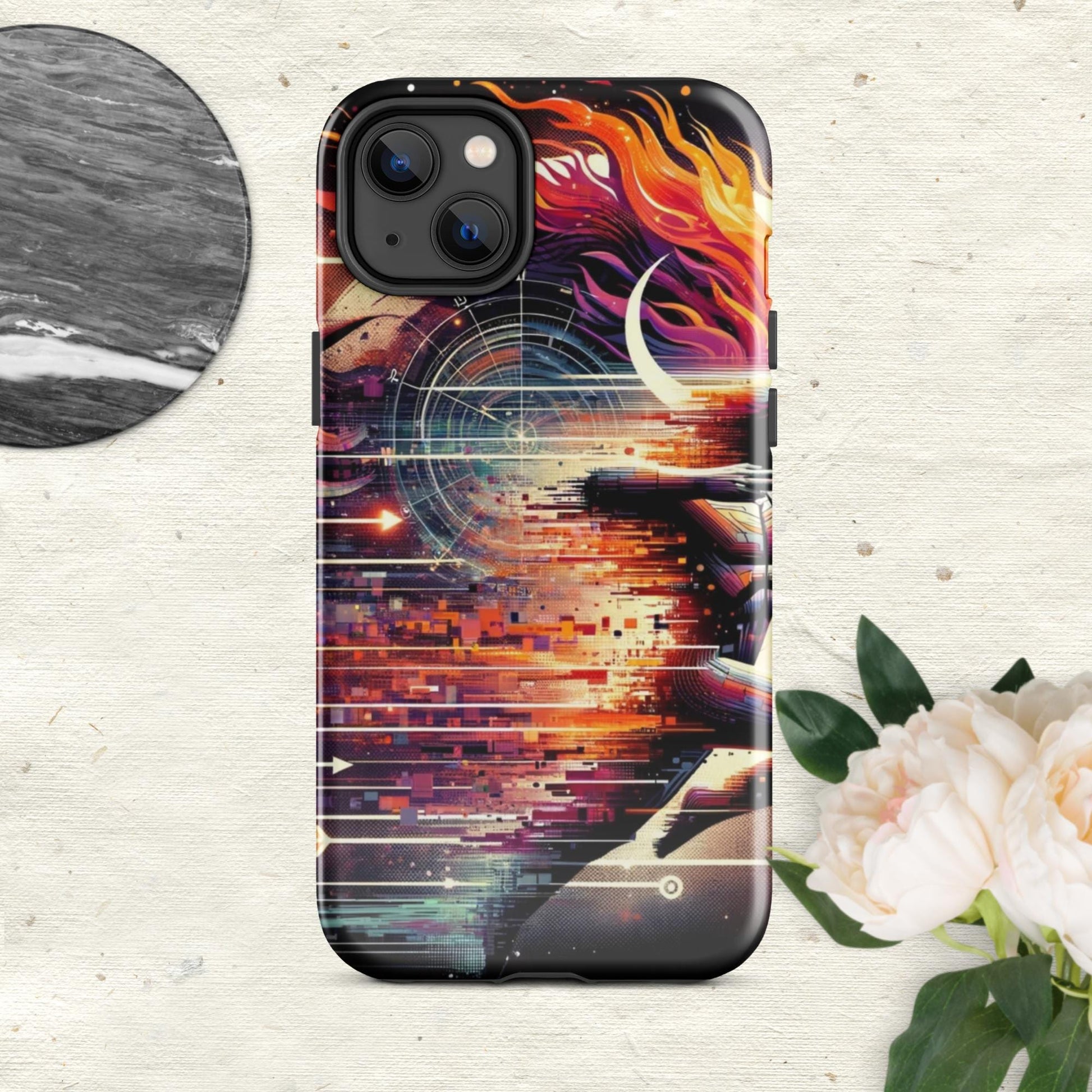 The Hologram Hook Up Glossy / iPhone 14 Plus Sagittarius Tough Case for iPhone®