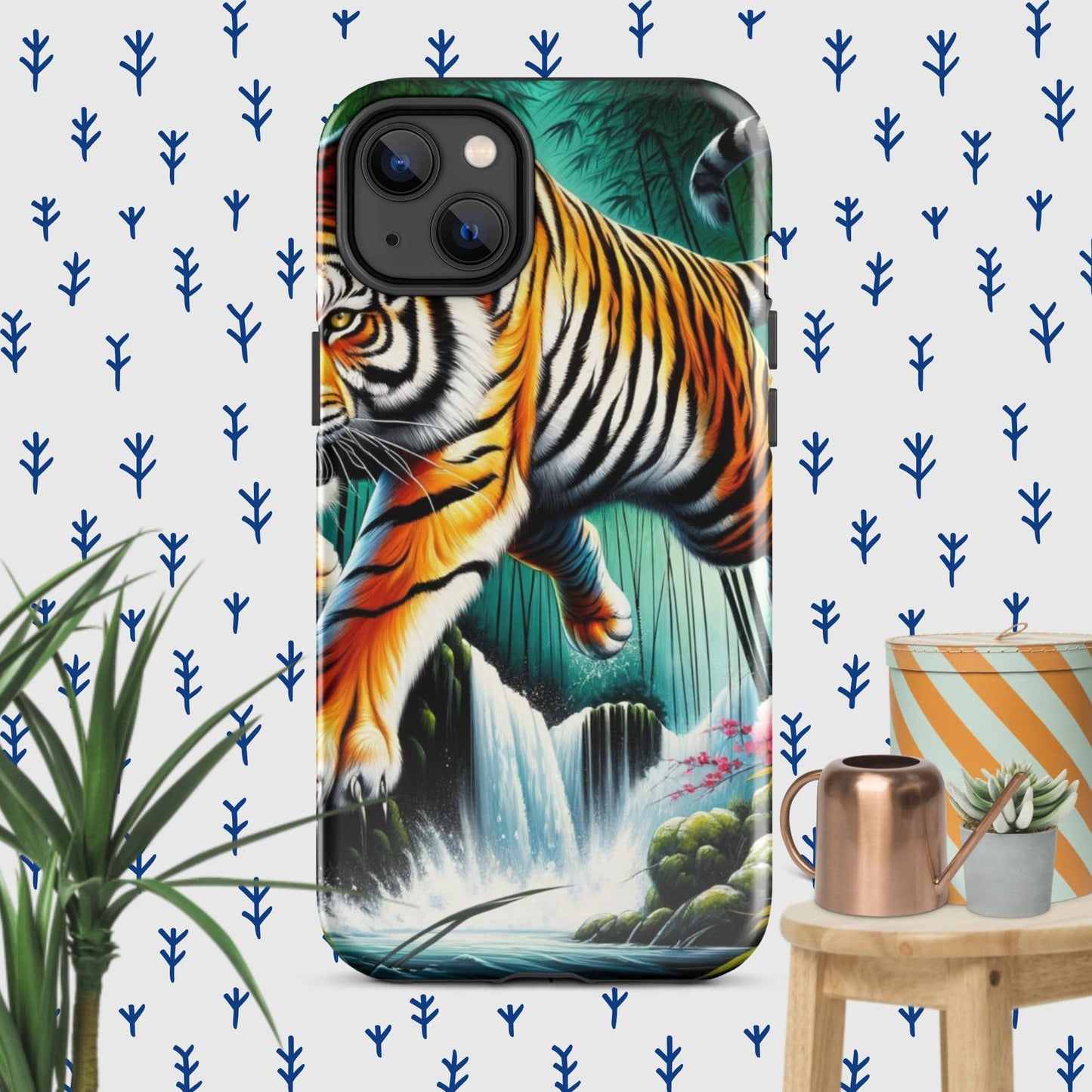 The Hologram Hook Up Glossy / iPhone 14 Plus Tiger Tough Case for iPhone®