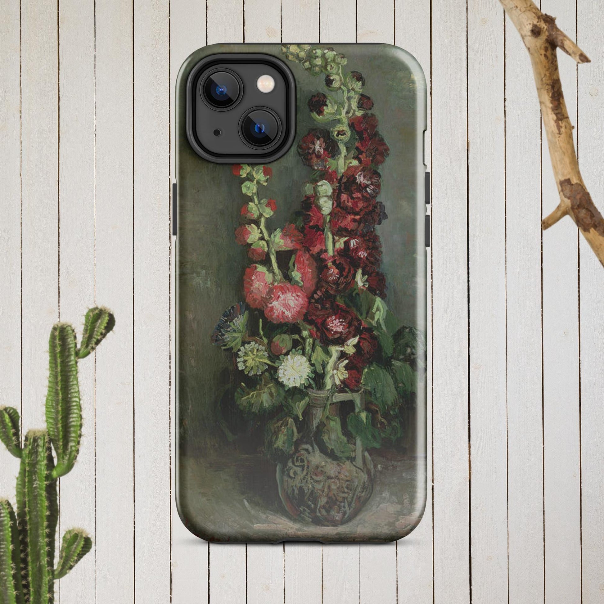 The Hologram Hook Up Glossy / iPhone 14 Plus Vincent's Hollyhocks Tough Case for iPhone®