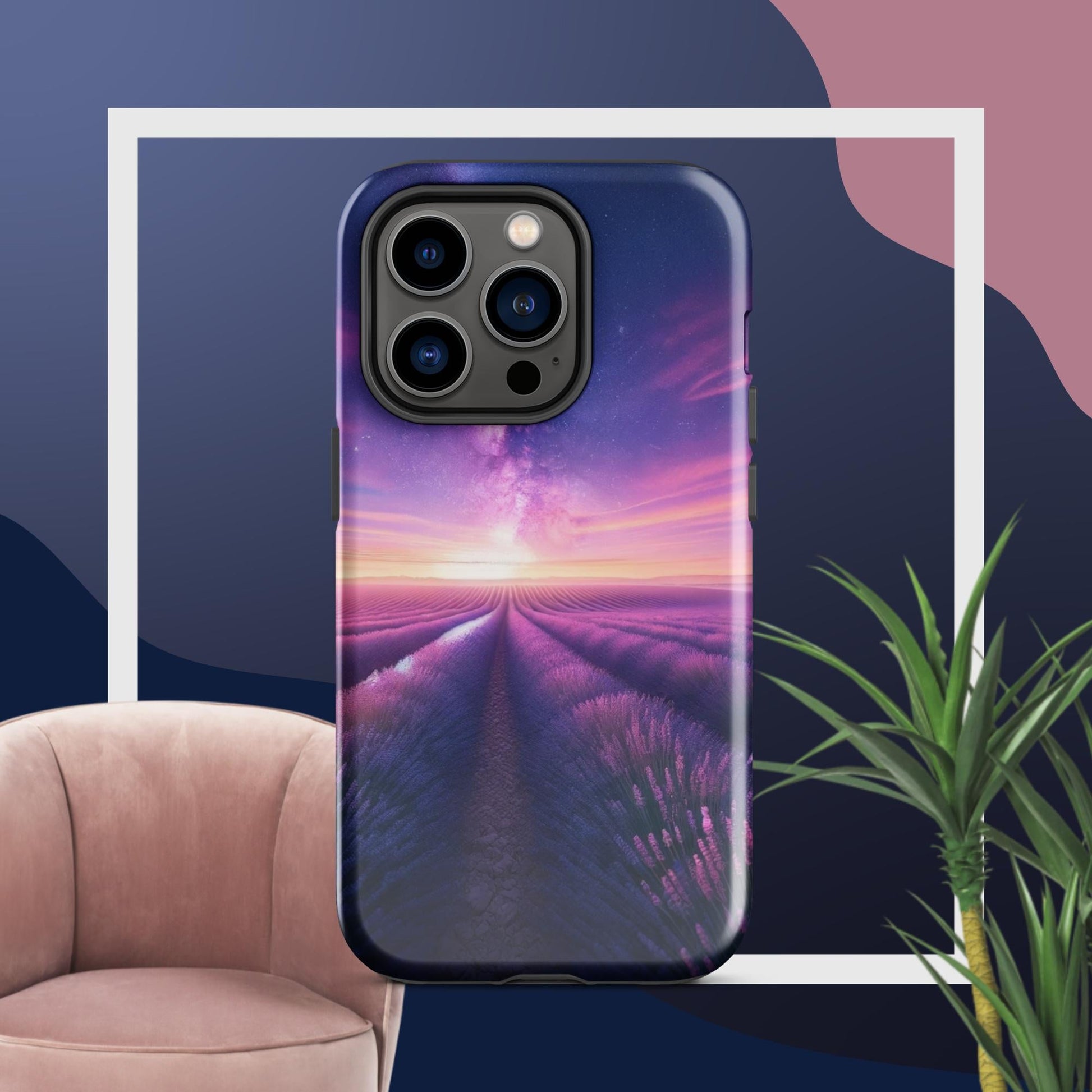 The Hologram Hook Up Glossy / iPhone 14 Pro Lavender Fields Forever Tough Case for iPhone®
