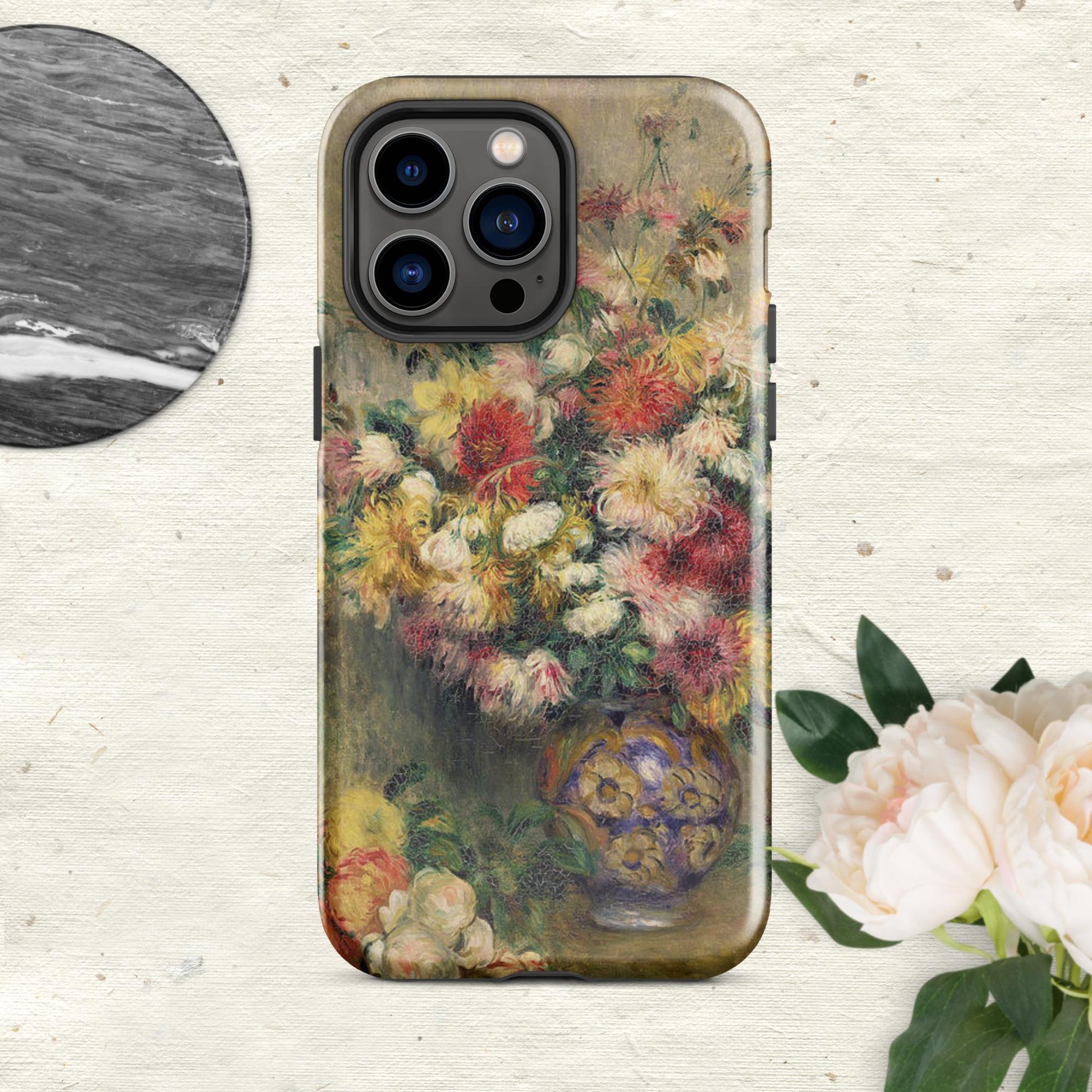 The Hologram Hook Up Glossy / iPhone 14 Pro Max Dahlias Renoir Tough Case for iPhone®